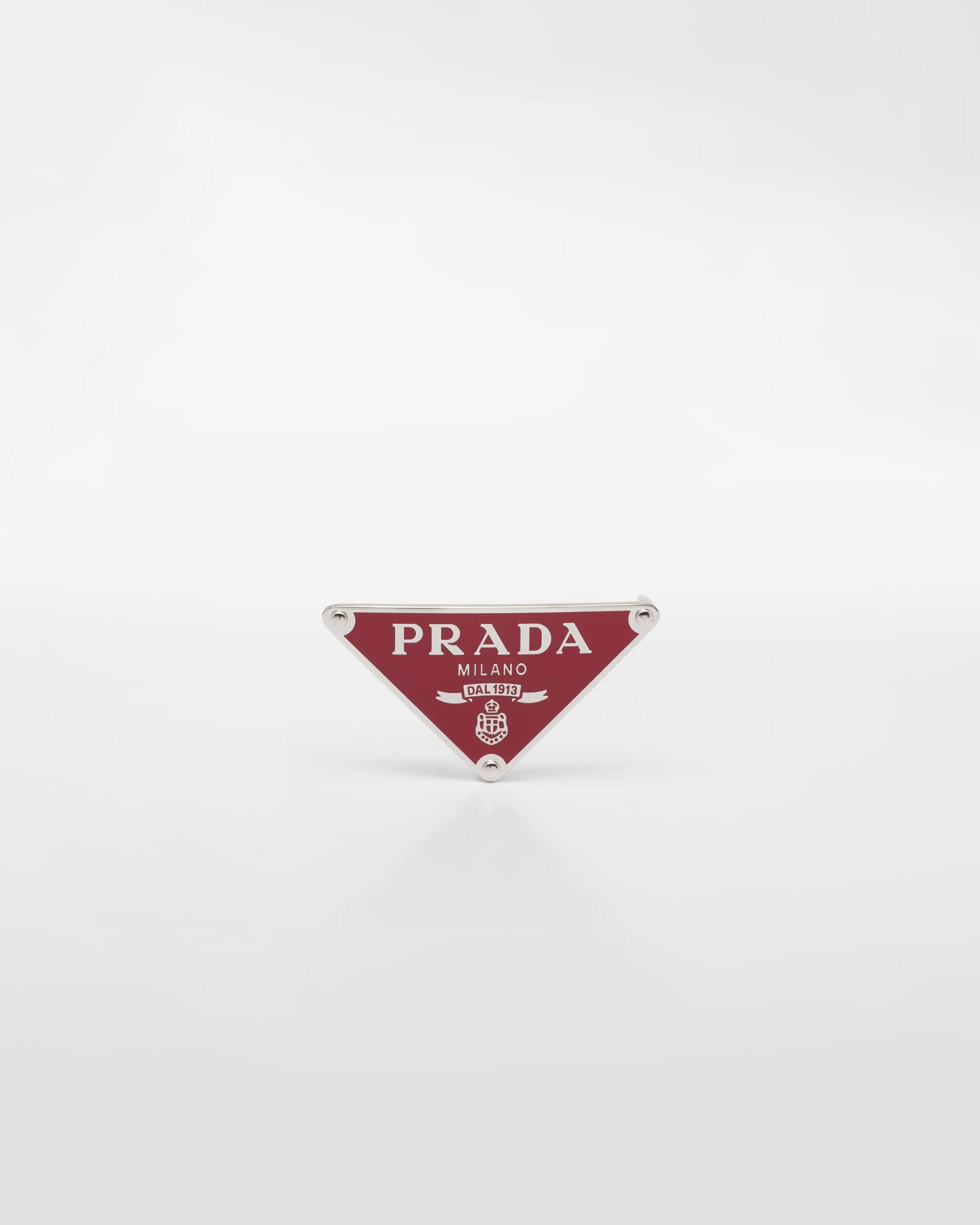 Prada Enameled metal belt buckle Fieryred Sale