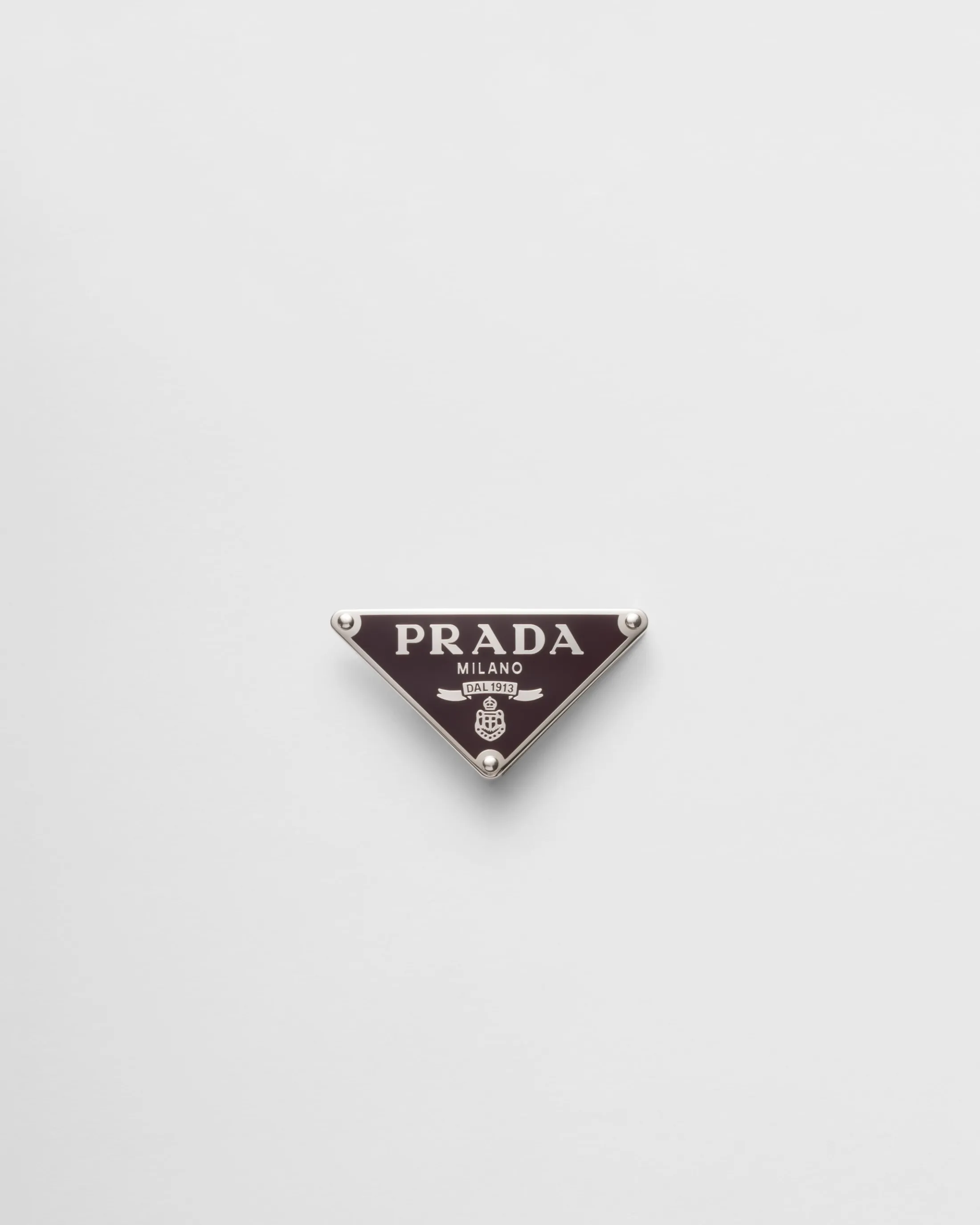 Prada Enameled-metal belt buckle Garnet Cheap