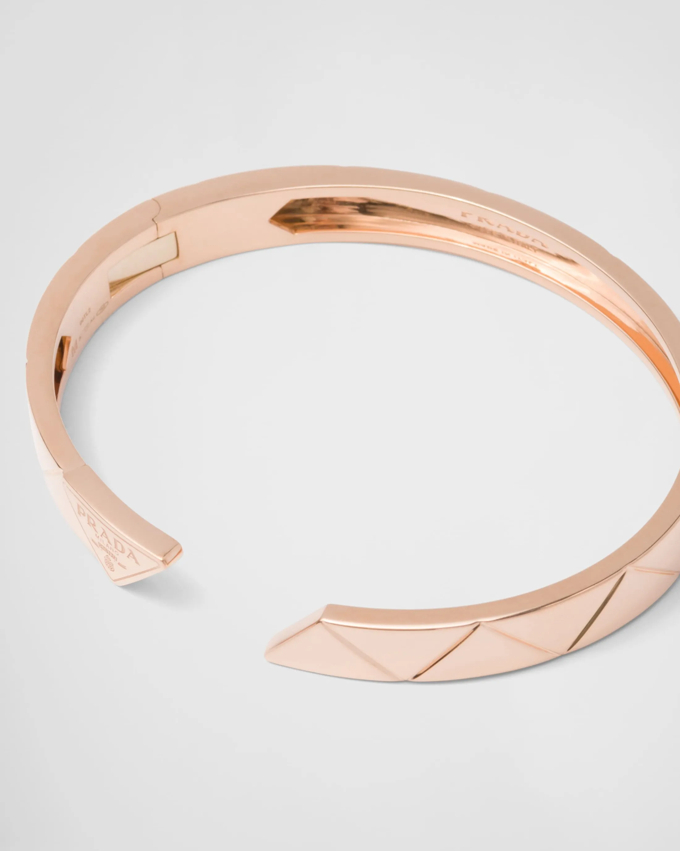 Prada Eternal Gold bangle bracelet in pink gold Rosegold Discount