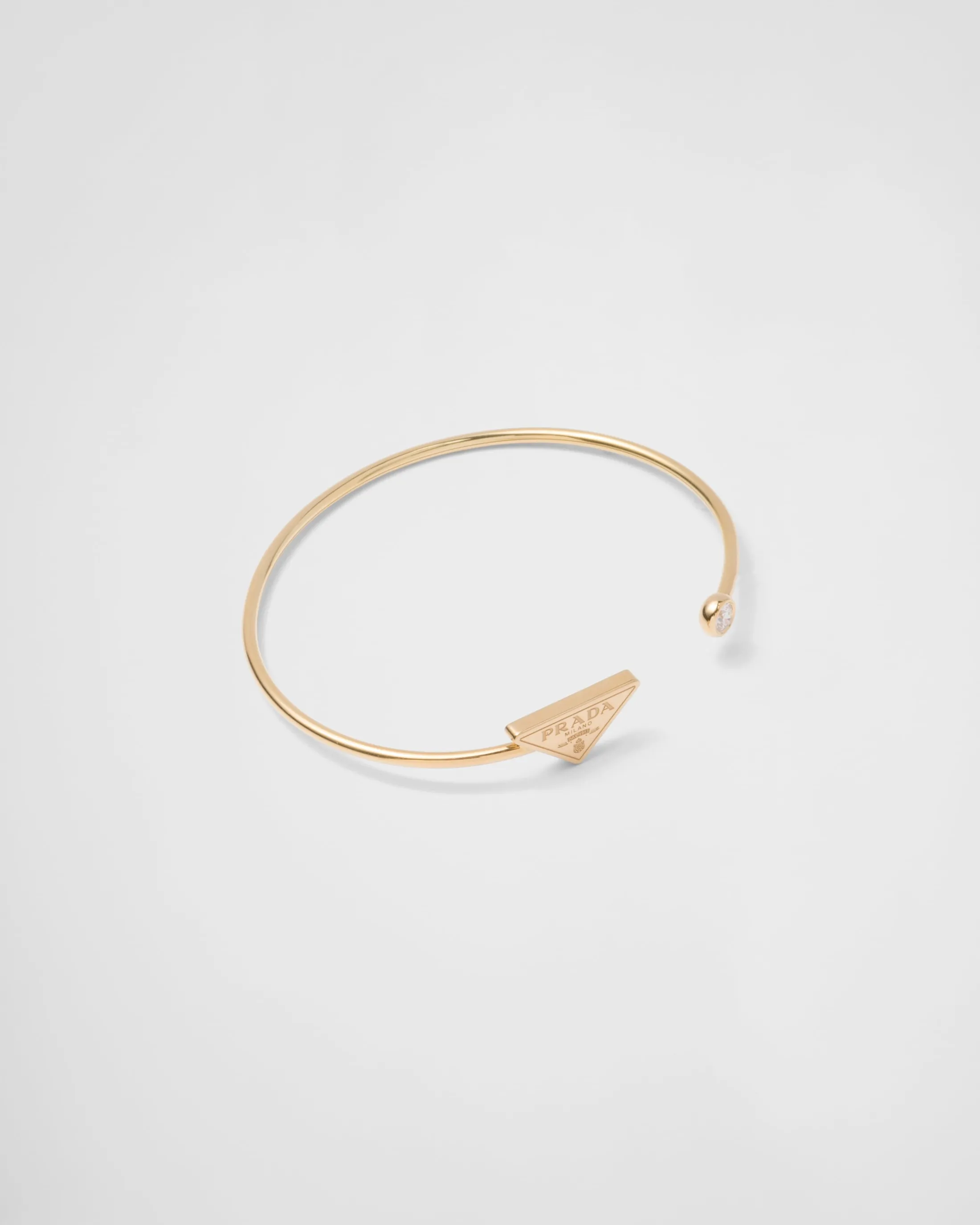 Prada Eternal Gold bangle bracelet in yellow gold with diamond Gold/white Store