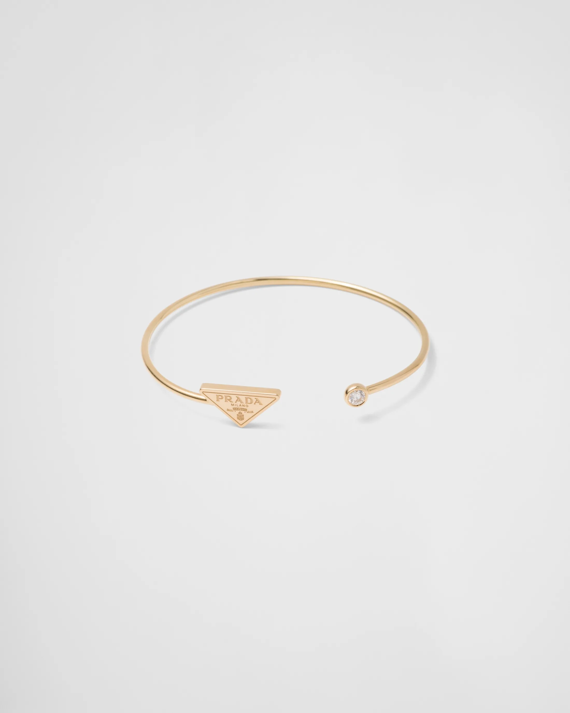 Prada Eternal Gold bangle bracelet in yellow gold with diamond Gold/white Store