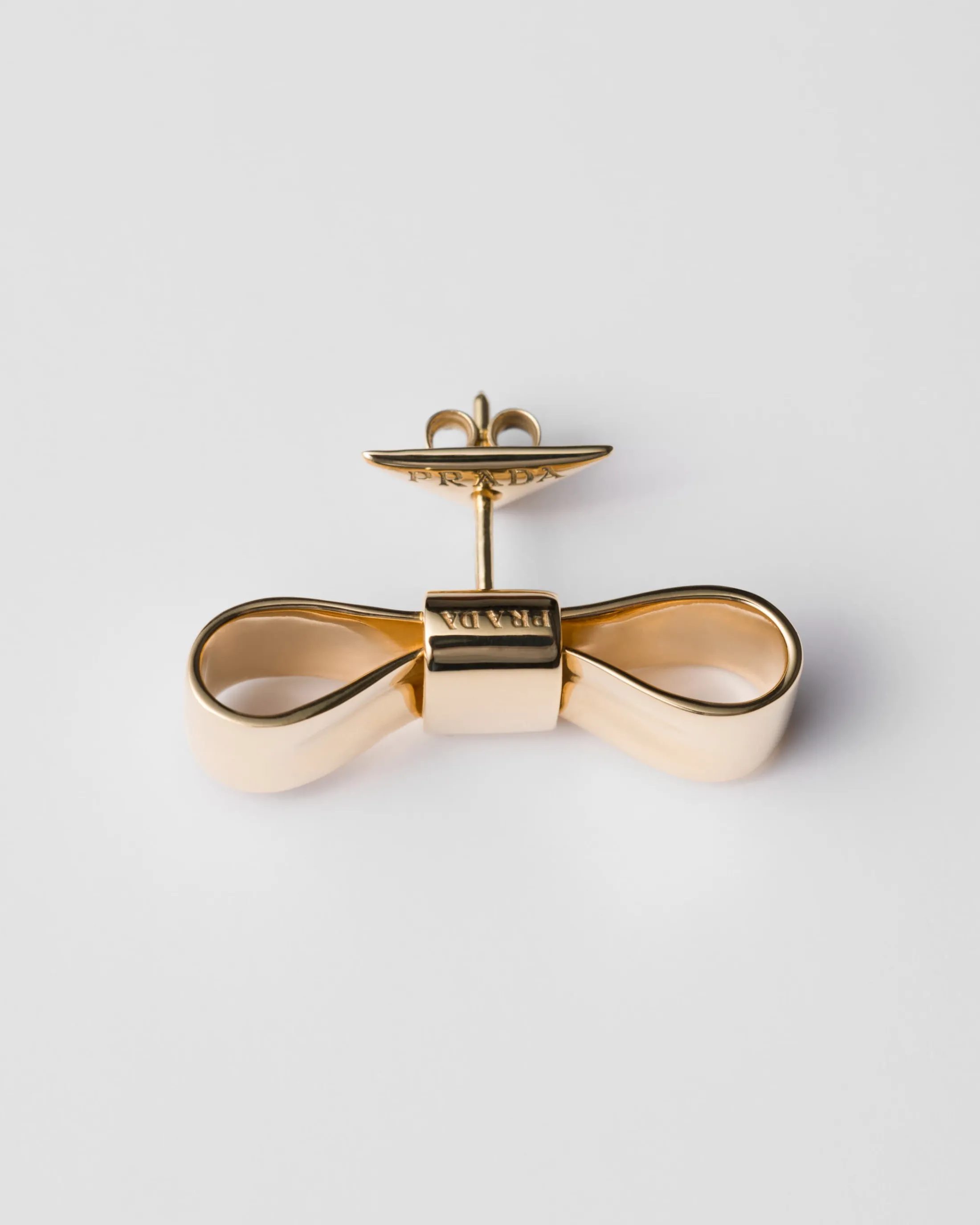 Prada Eternal Bow earrings - yellow Gold Clearance