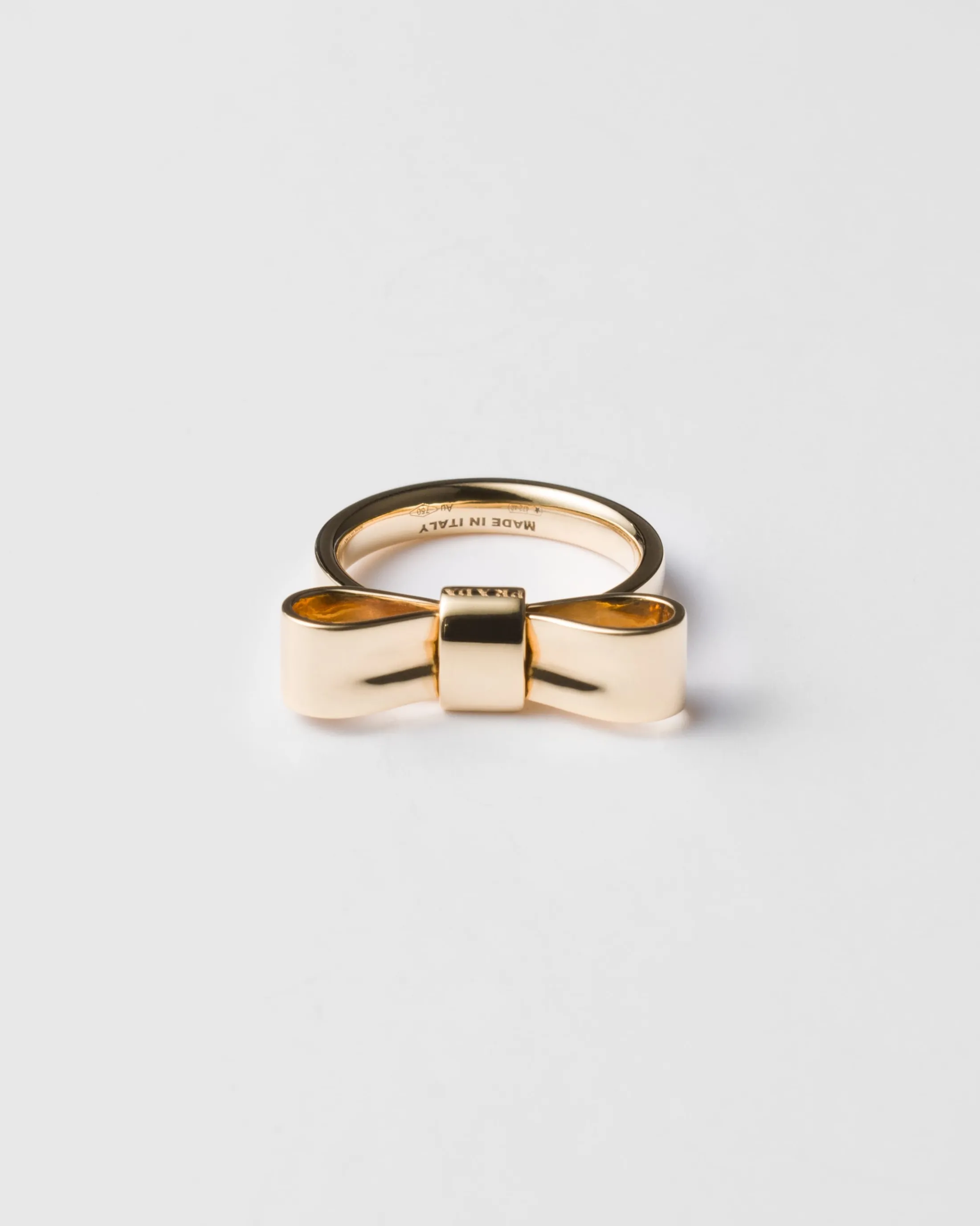 Prada Eternal Bow signet ring - yellow Gold Sale