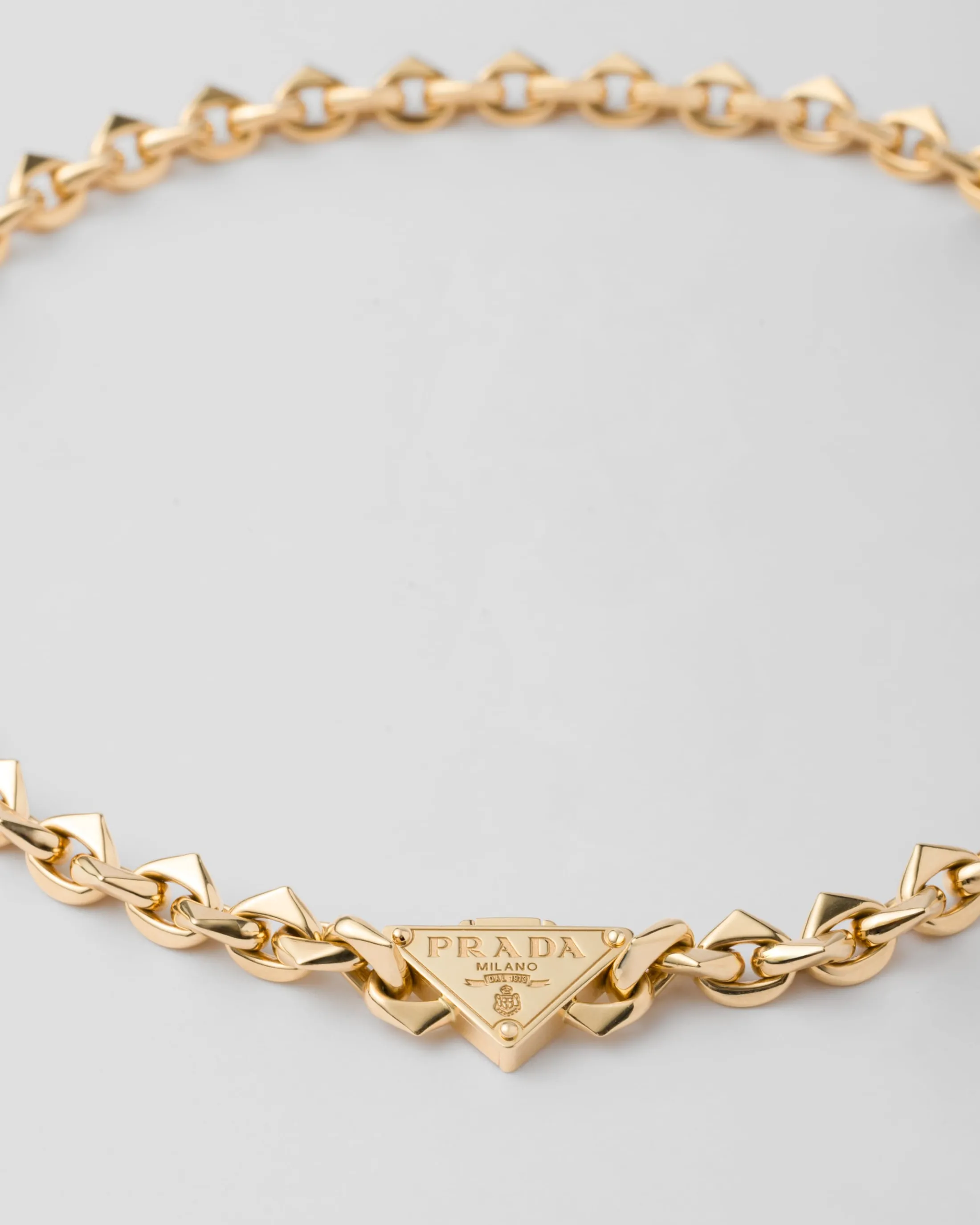 Prada Eternal chain necklace - yellow Gold Clearance