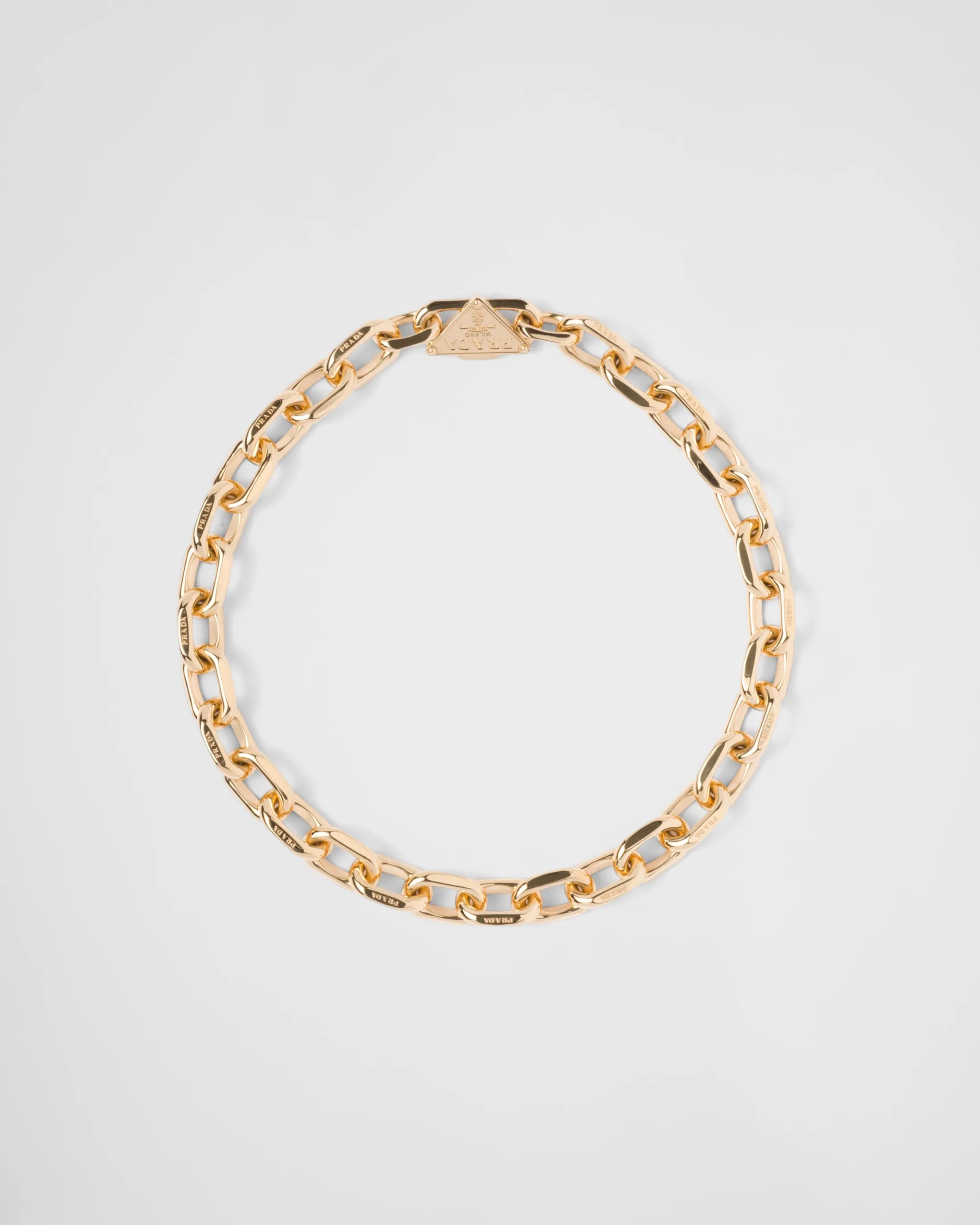 Prada Eternal chain necklace in yellow Gold Outlet