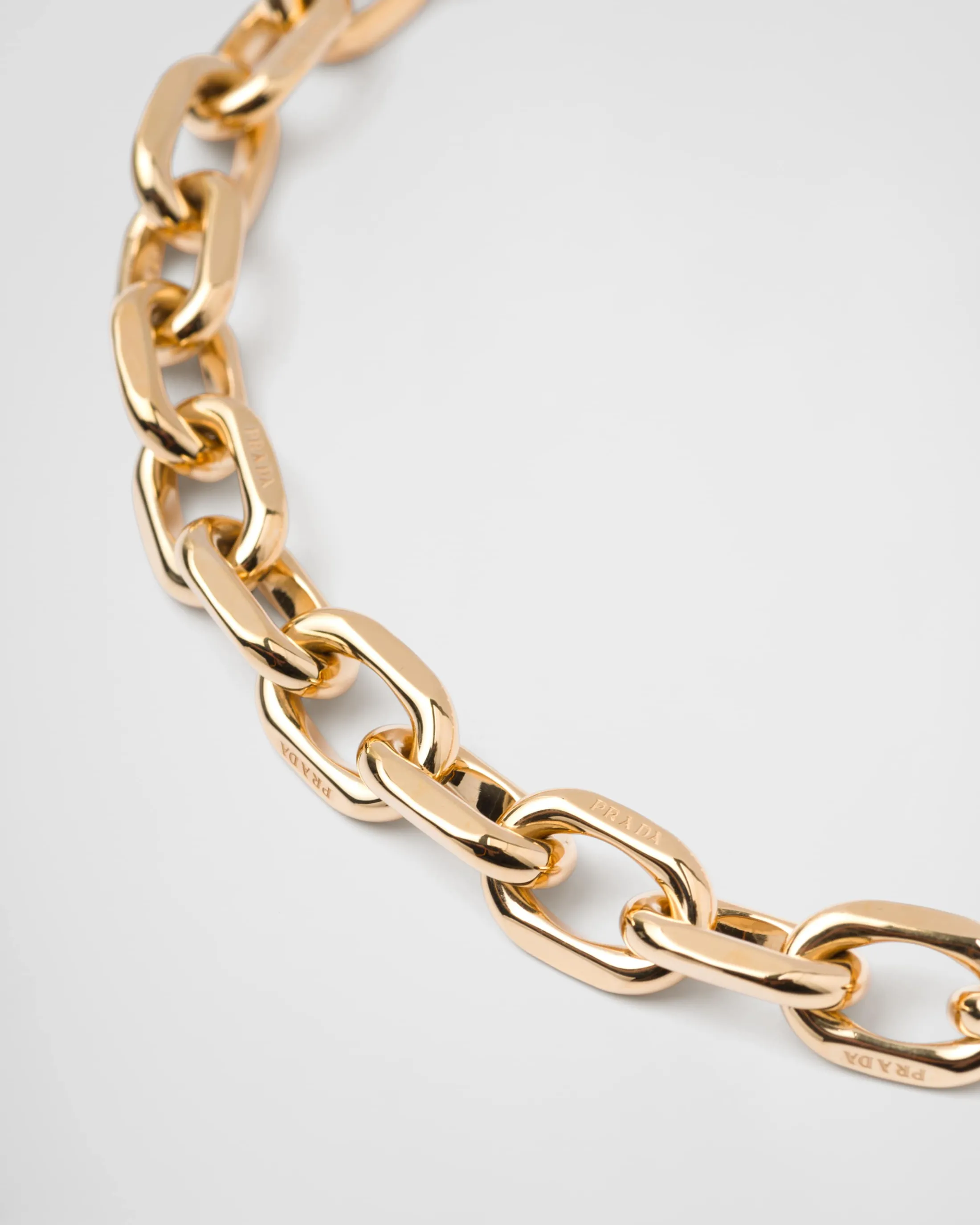 Prada Eternal chain necklace in yellow Gold Outlet