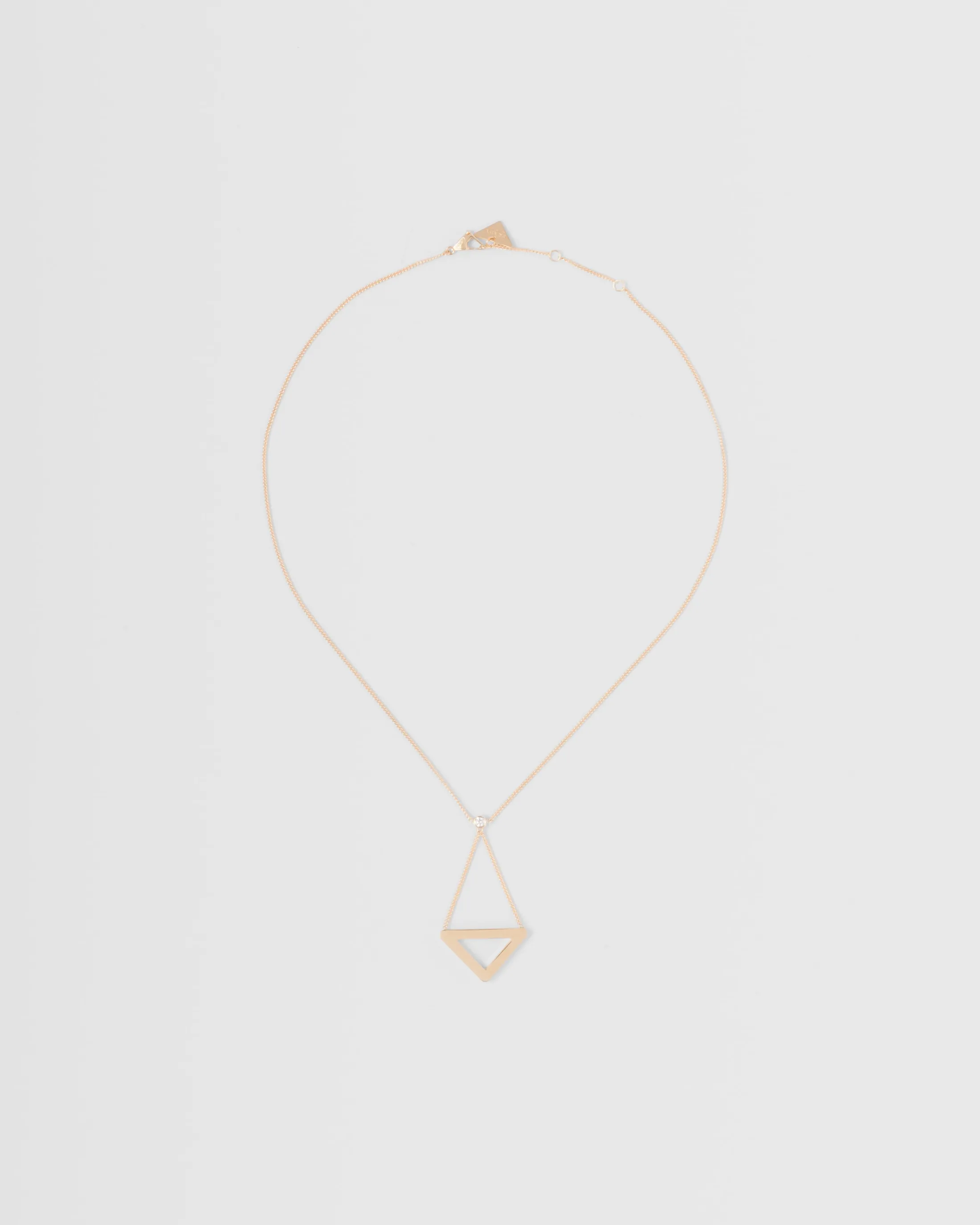 Prada Eternal Gold cut-out pendant necklace in yellow gold Gold/white Store