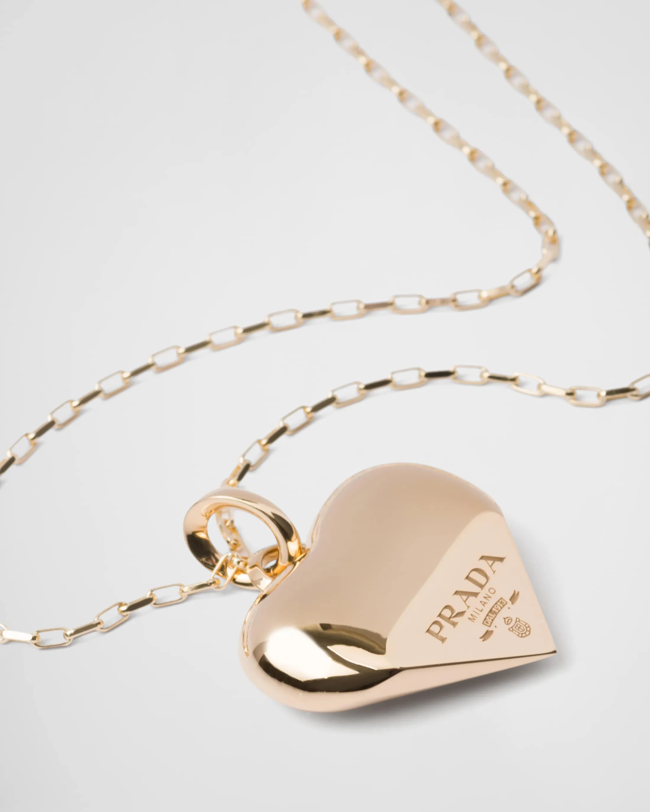 Prada Eternal medium pendant necklace in yellow Gold Shop