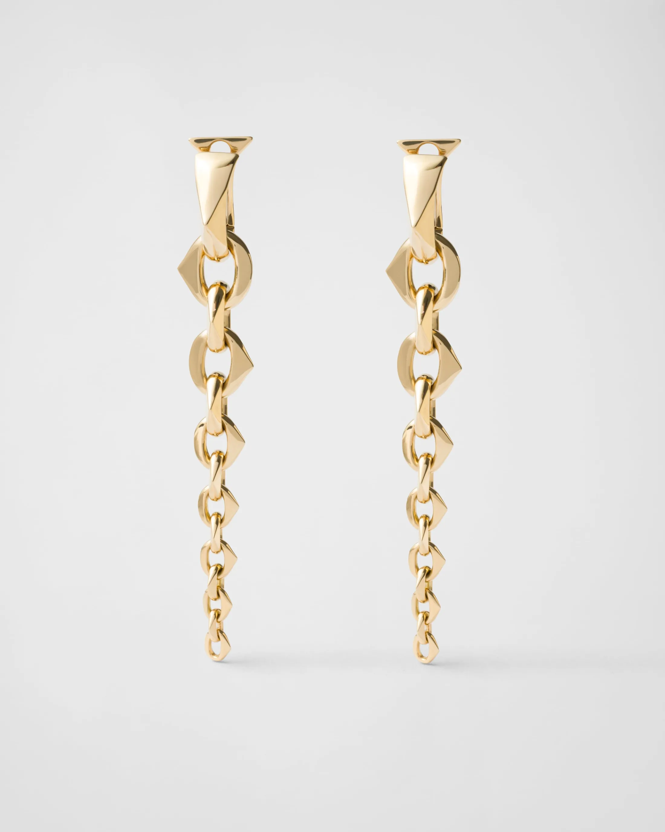 Prada Eternal pendant earrings - yellow Gold Flash Sale