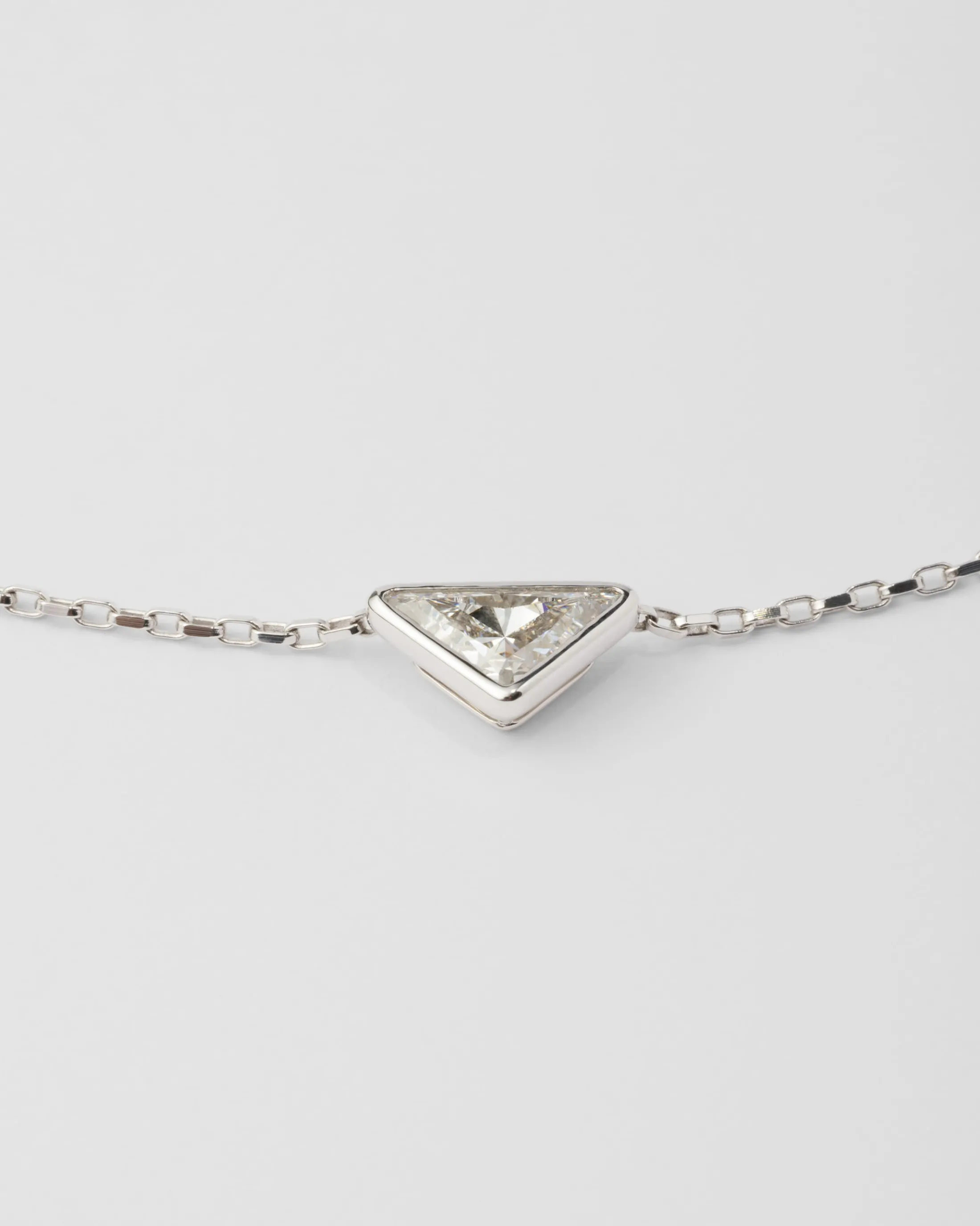 Prada Eternal Gold pendant necklace - white gold and laboratory-grown diamonds Whitegold/white Discount