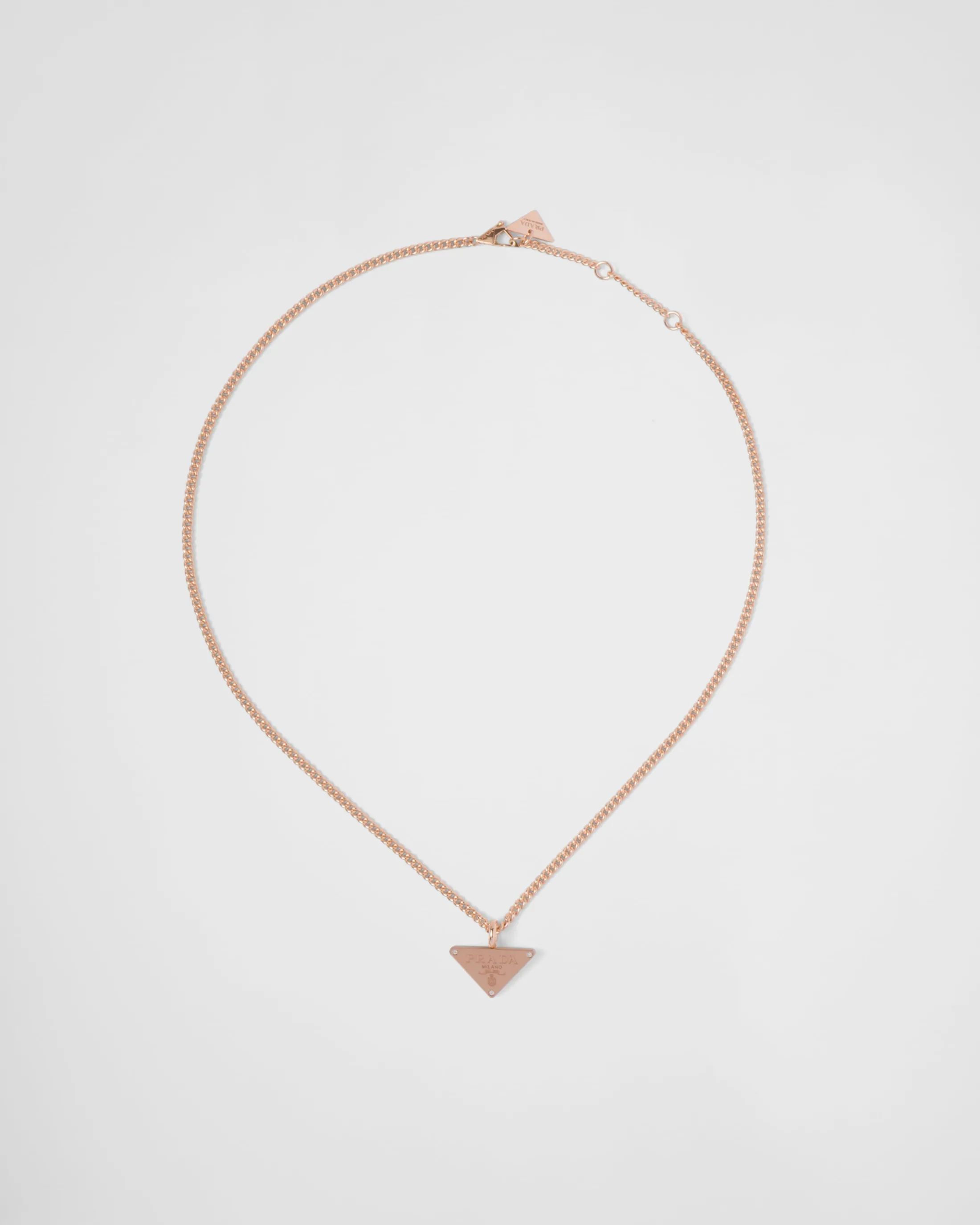 Prada Eternal Gold pendant necklace in pink gold with diamonds Rosegold/white New