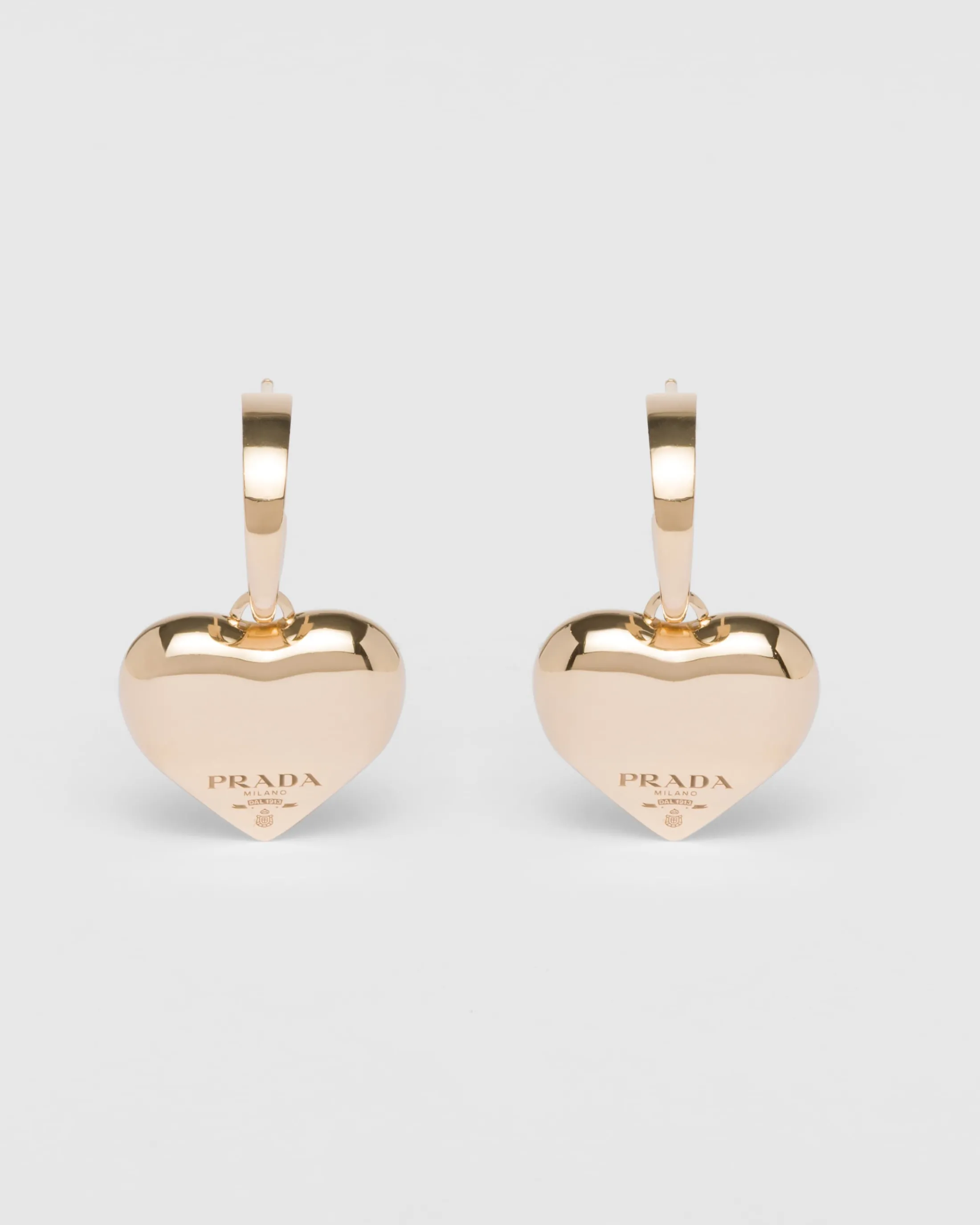 Prada Eternal small drop earrings in yellow Gold Fashion