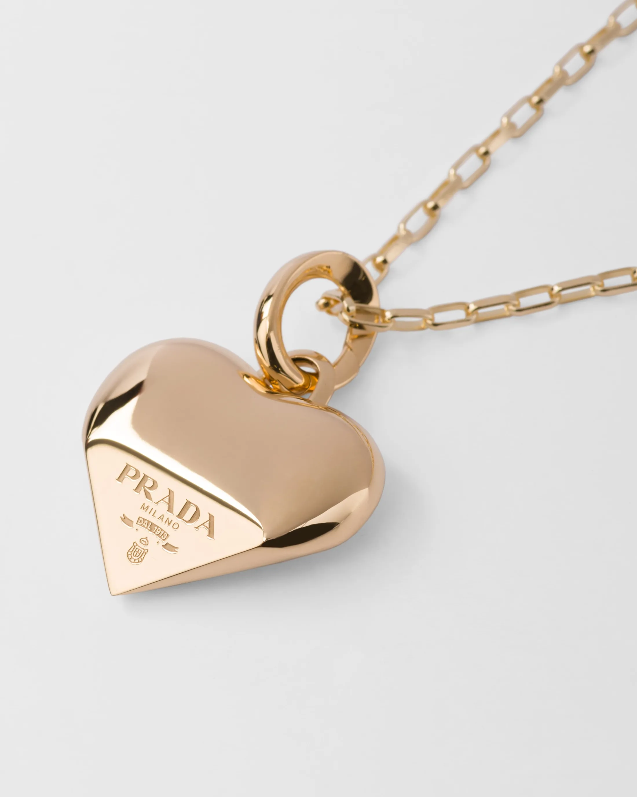 Prada Eternal small pendant necklace in yellow Gold Shop