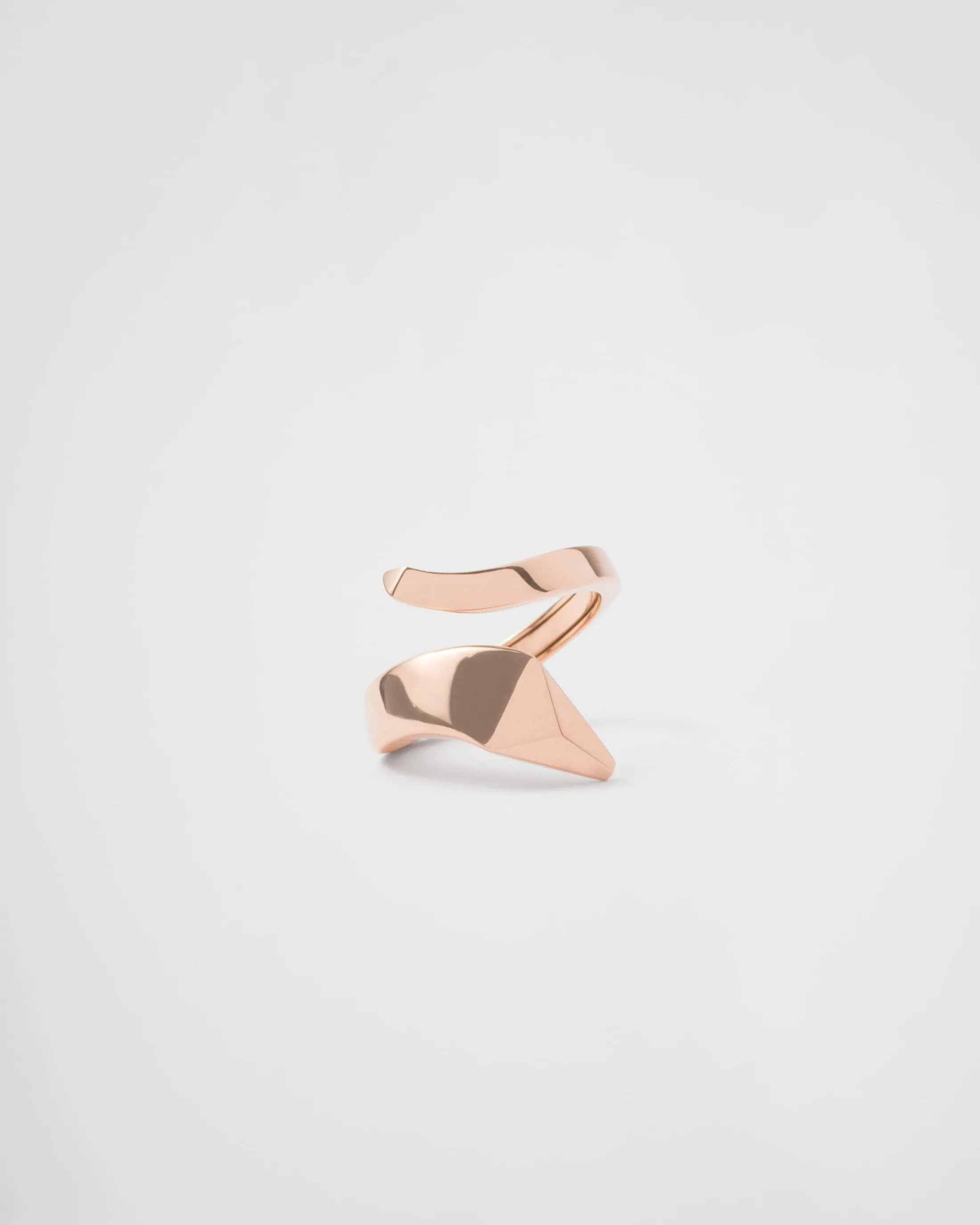 Prada Eternal Gold snake mini ring in pink gold Rosegold Flash Sale