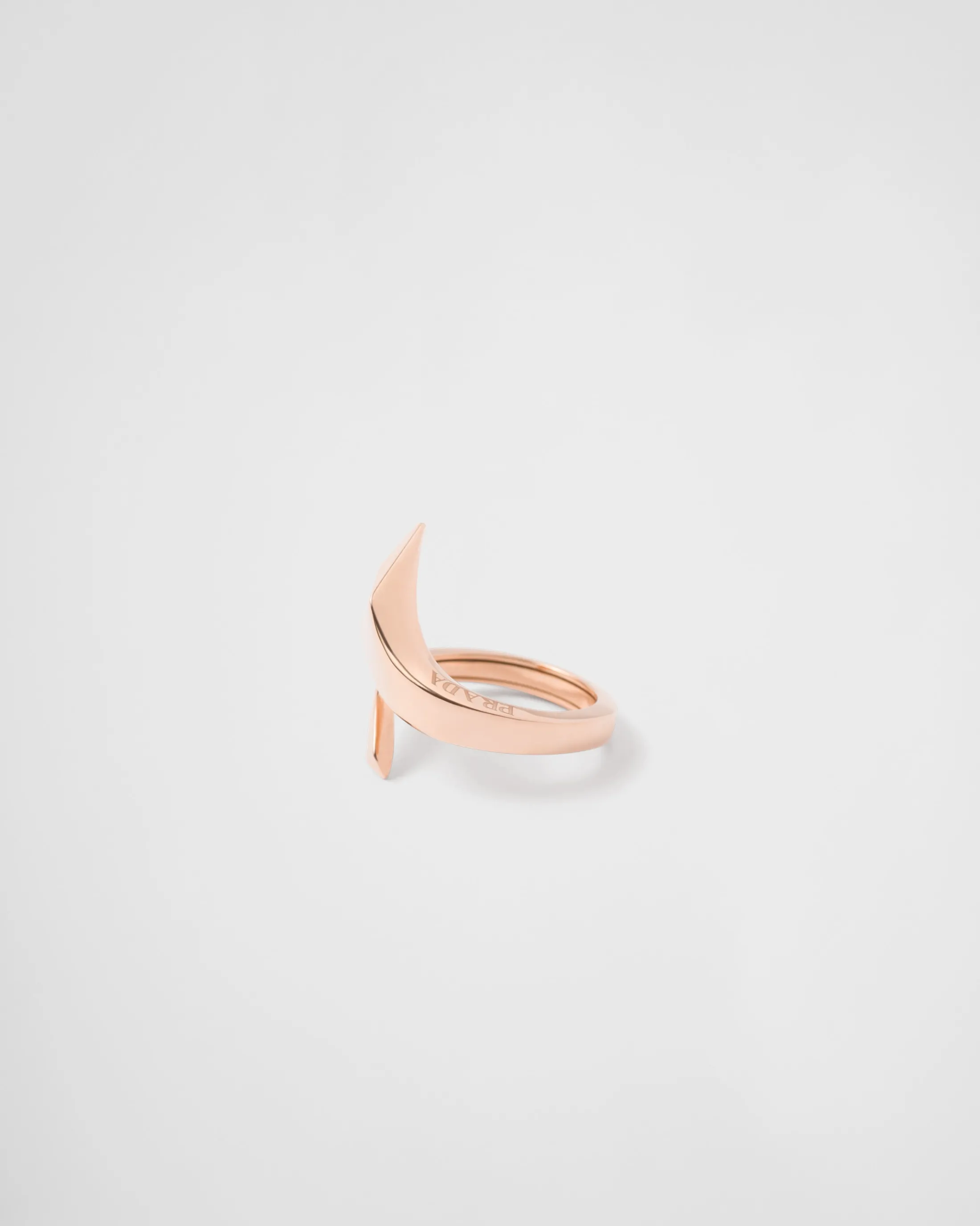 Prada Eternal Gold snake mini ring in pink gold Rosegold Flash Sale