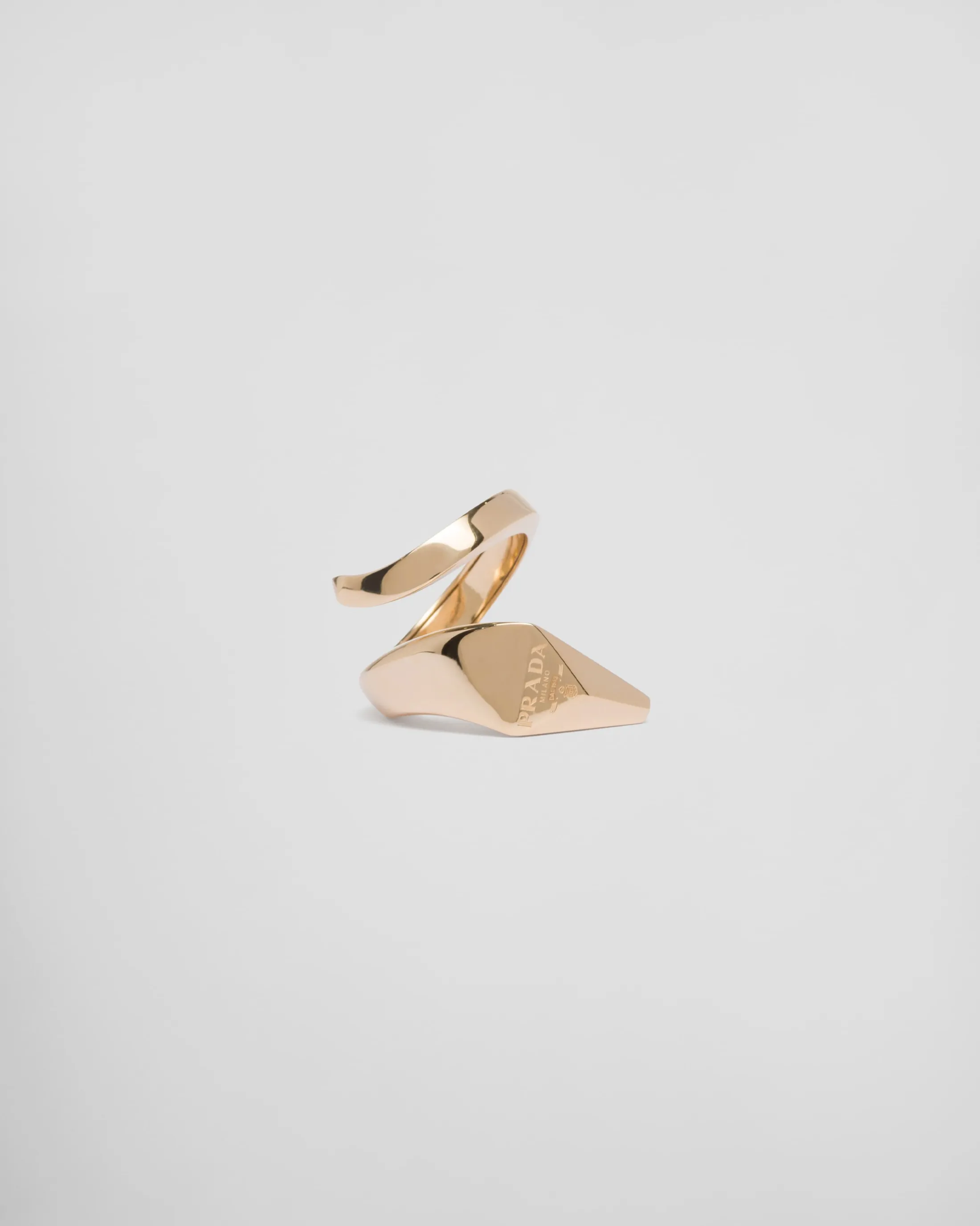 Prada Eternal snake ring in yellow Gold Discount