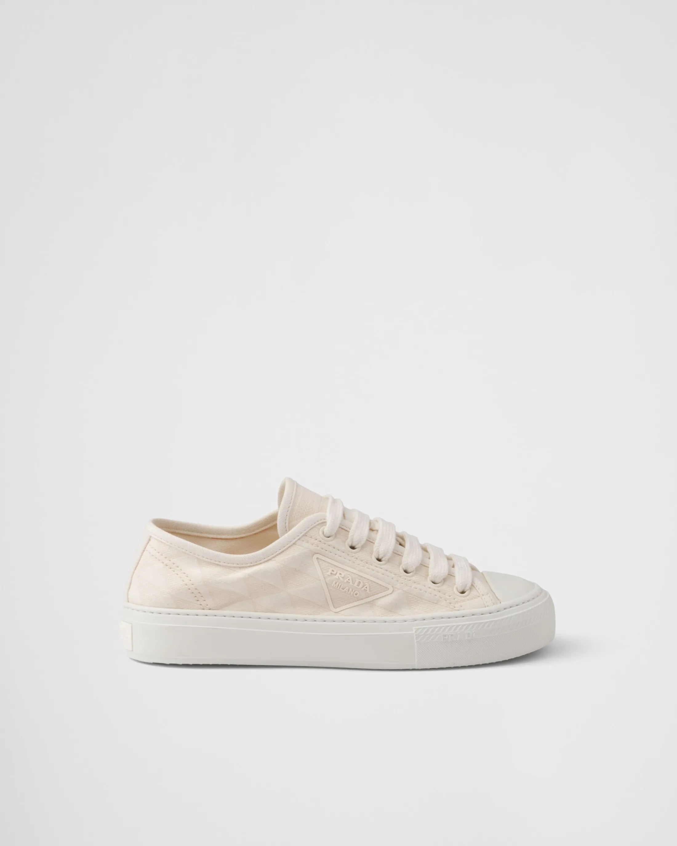 Prada Fabric sneakers Natural Sale