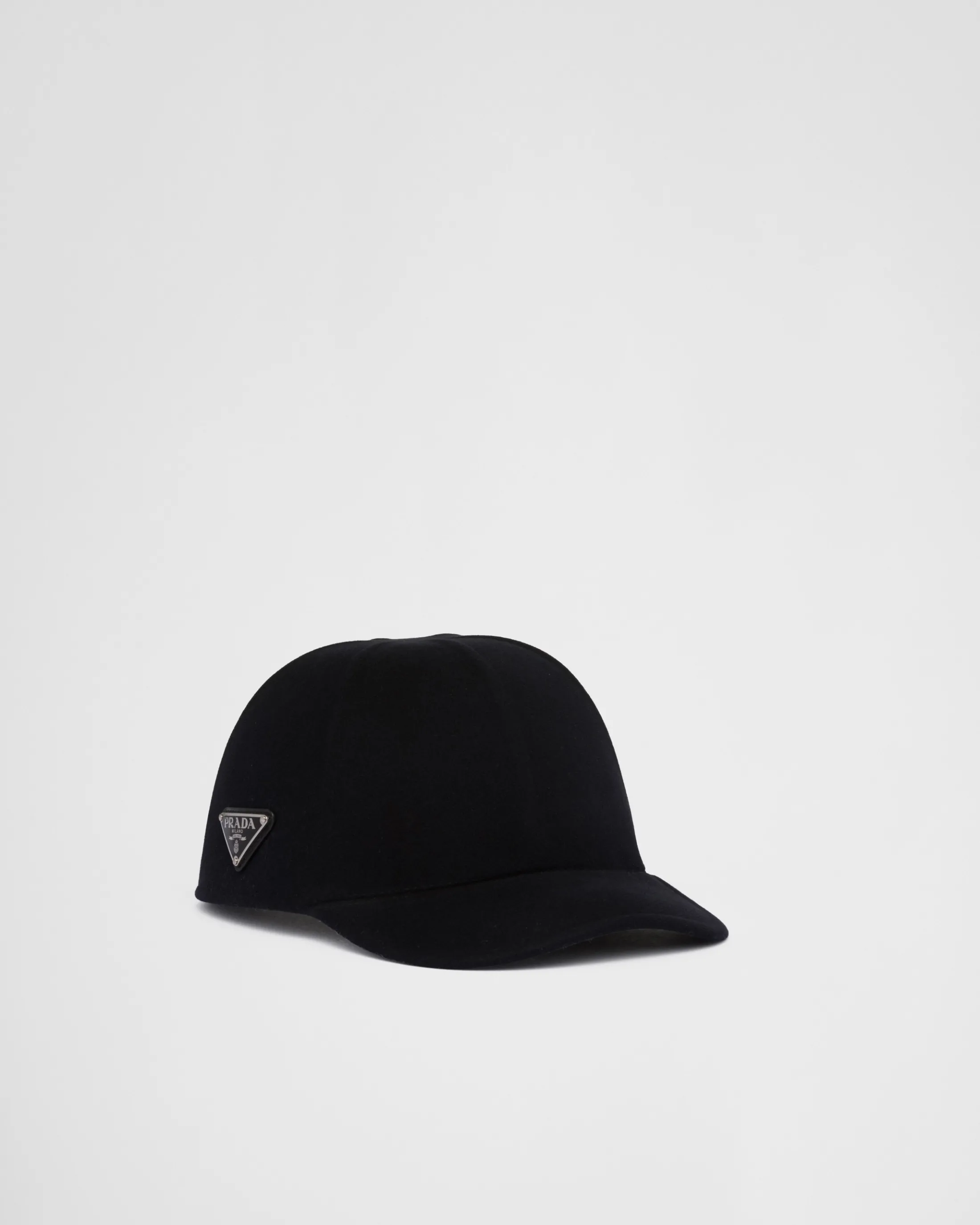 Prada Felt baseball cap Navy Flash Sale