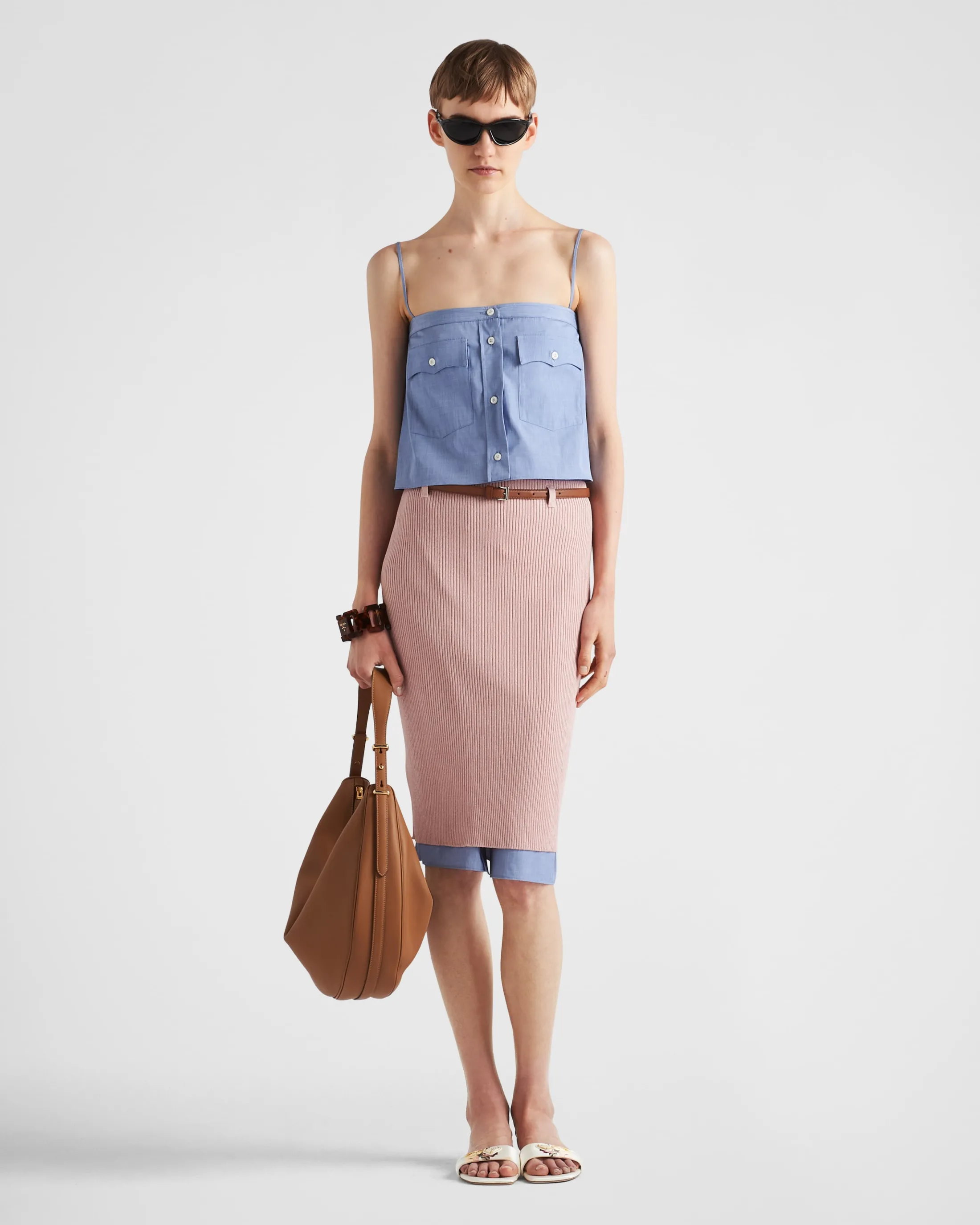 Prada Fil-à-fil skirt Sapphireblue Shop