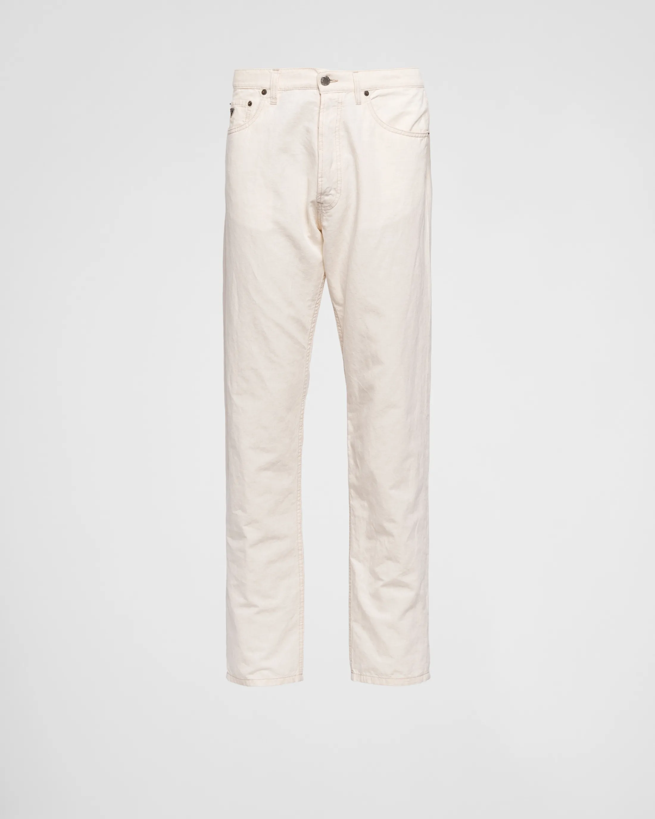 Prada Five-pocket chambray jeans Beige Discount