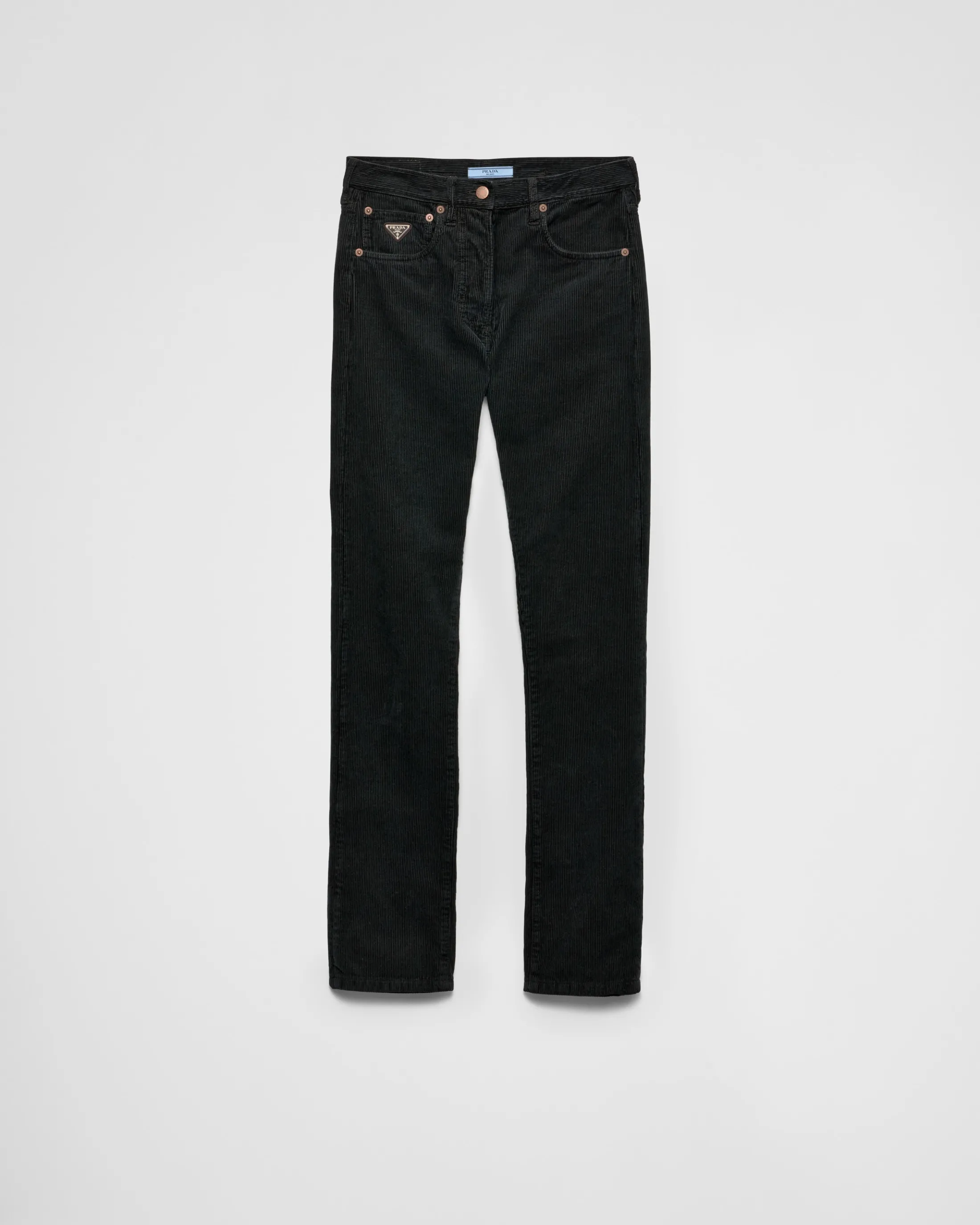 Prada Five-pocket corduroy jeans Black Sale