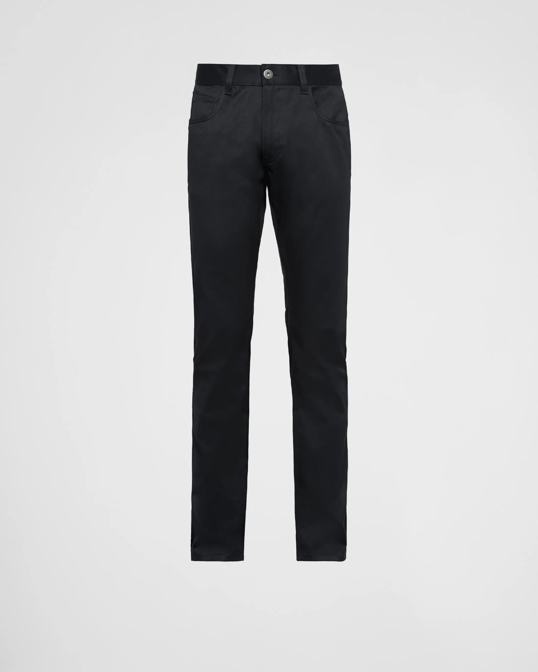 Prada Five-pocket stretch drill jeans Black Best