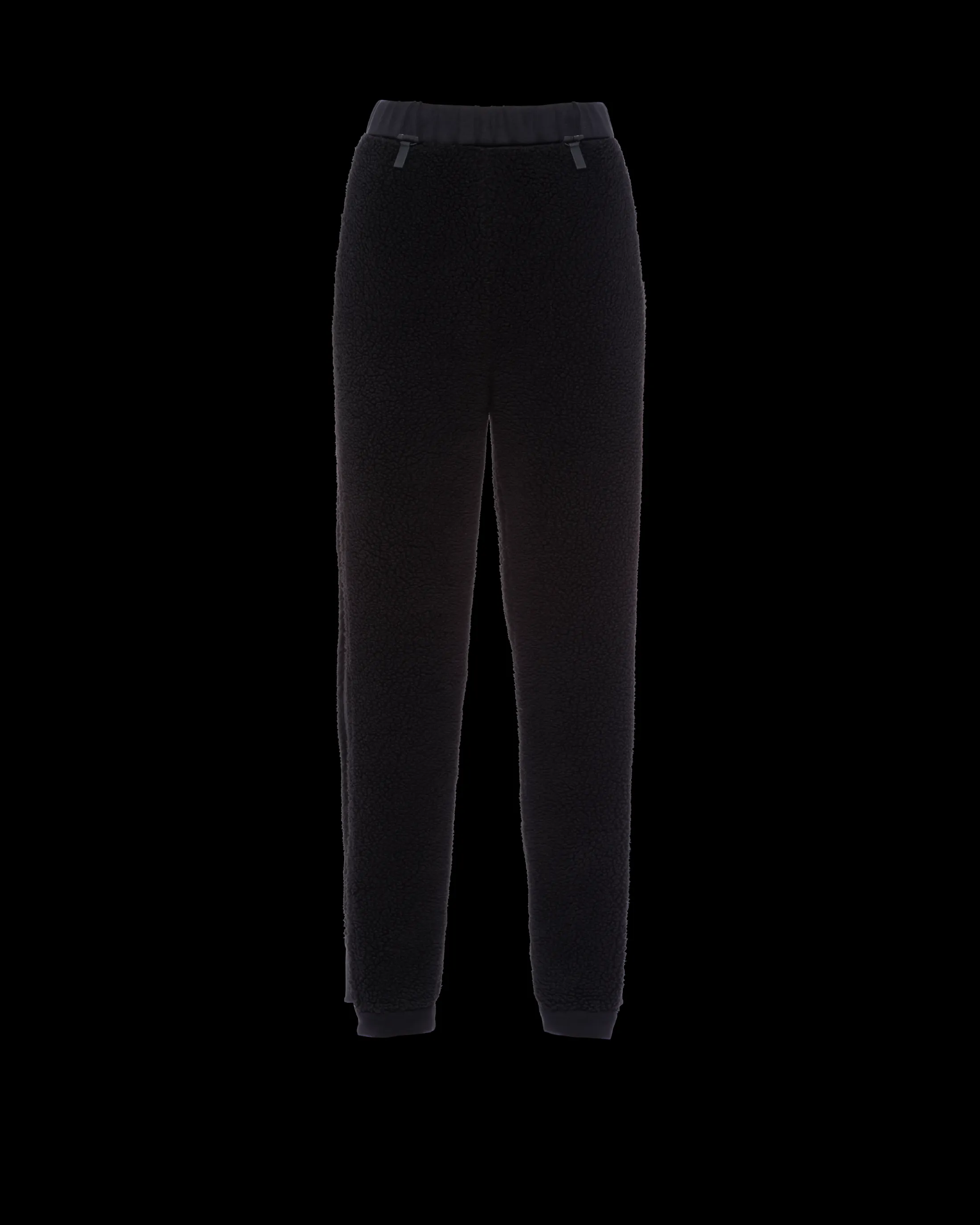 Prada Fleece and recycled technical fabric joggers Black/black Best Sale