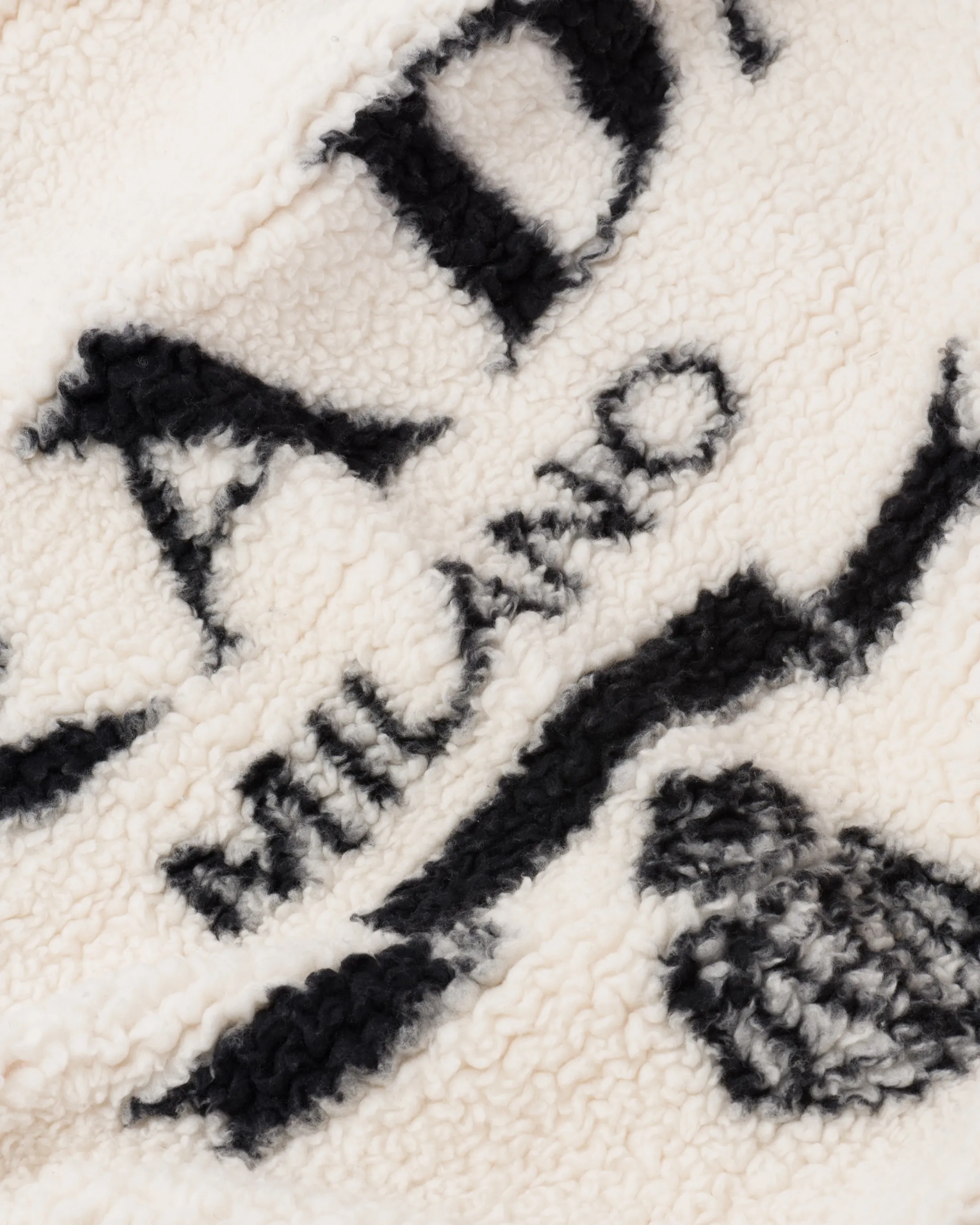 Prada Fur-effect cashmere and wool throw Tan/black Store