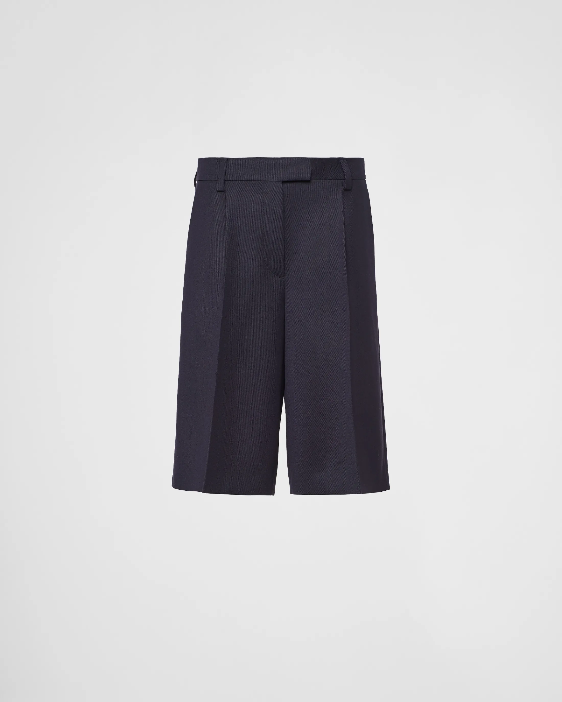 Prada Gabardine Bermuda shorts Navy Cheap