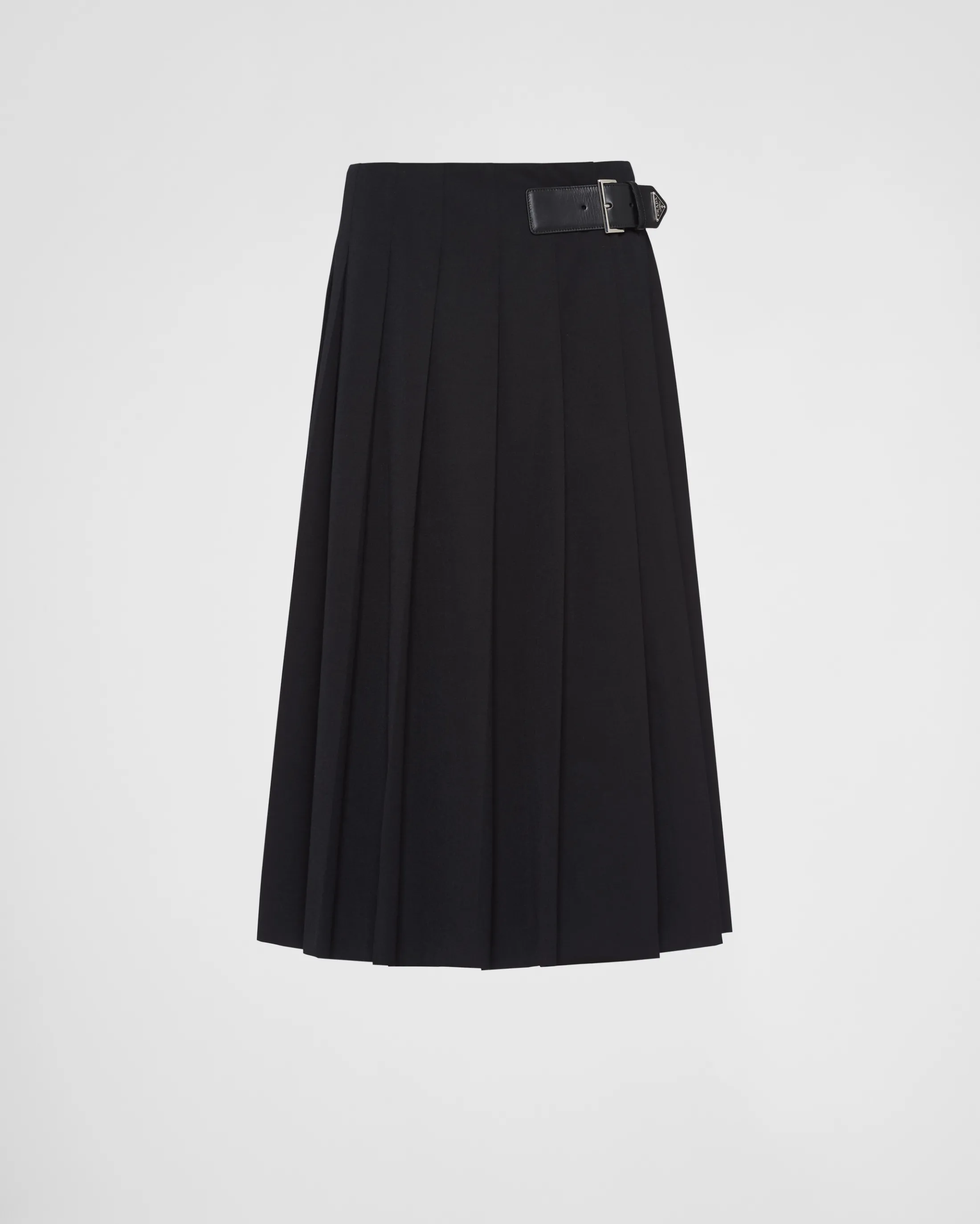 Prada Gabardine midi skirt Black Hot