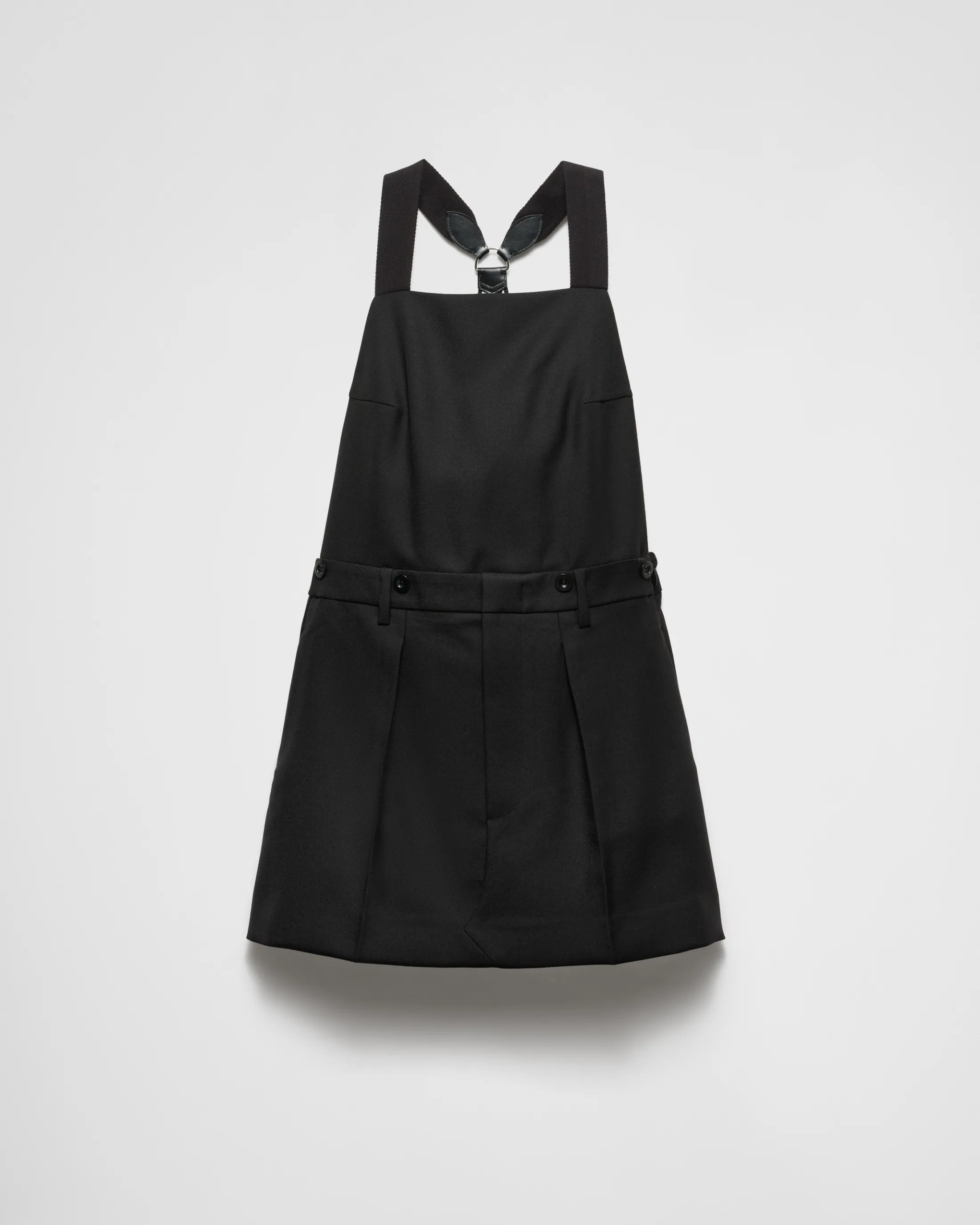 Prada Gabardine mini-dress Black New