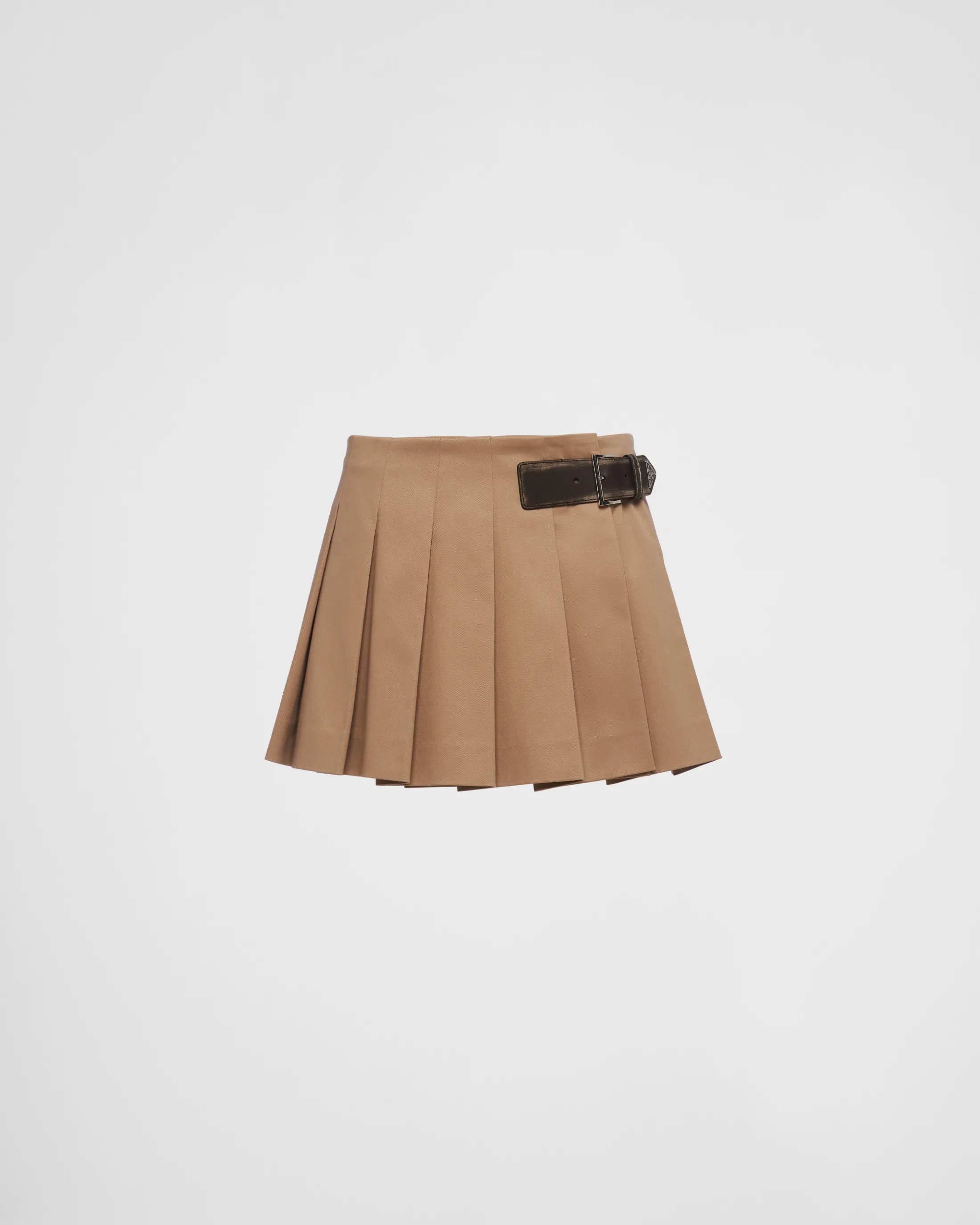 Prada Gabardine miniskirt Khaki Shop