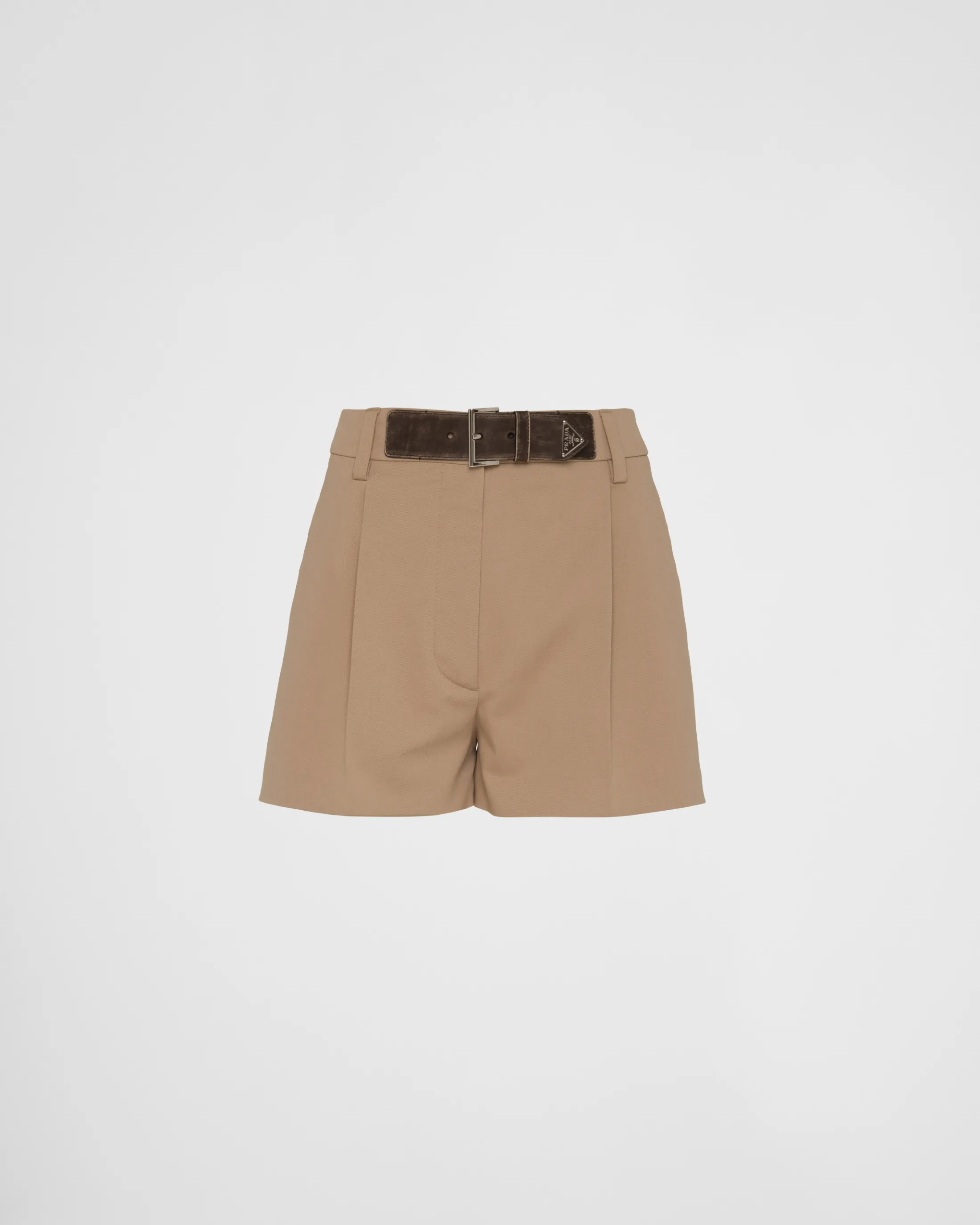 Prada Gabardine shorts Khaki Store