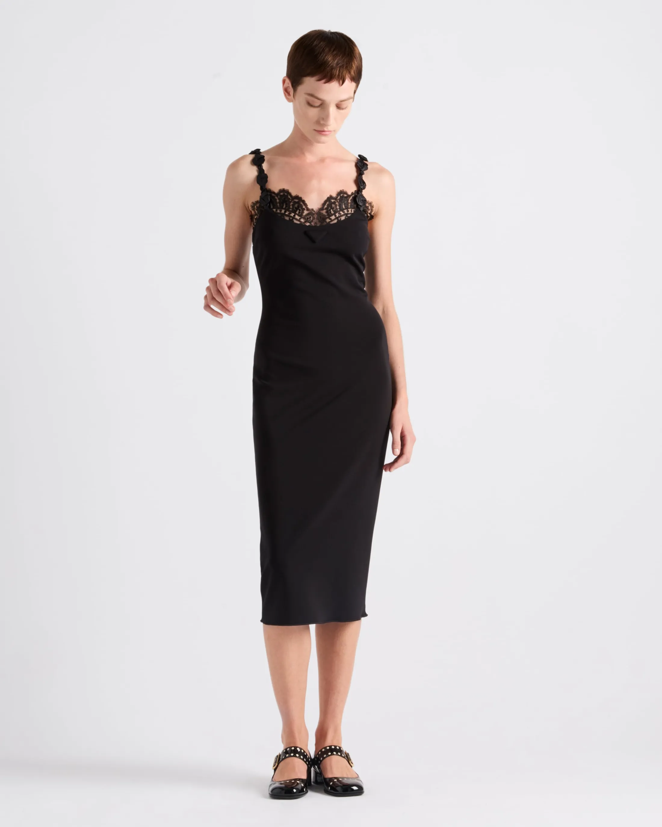 Prada Interlock crêpe dress Black Best