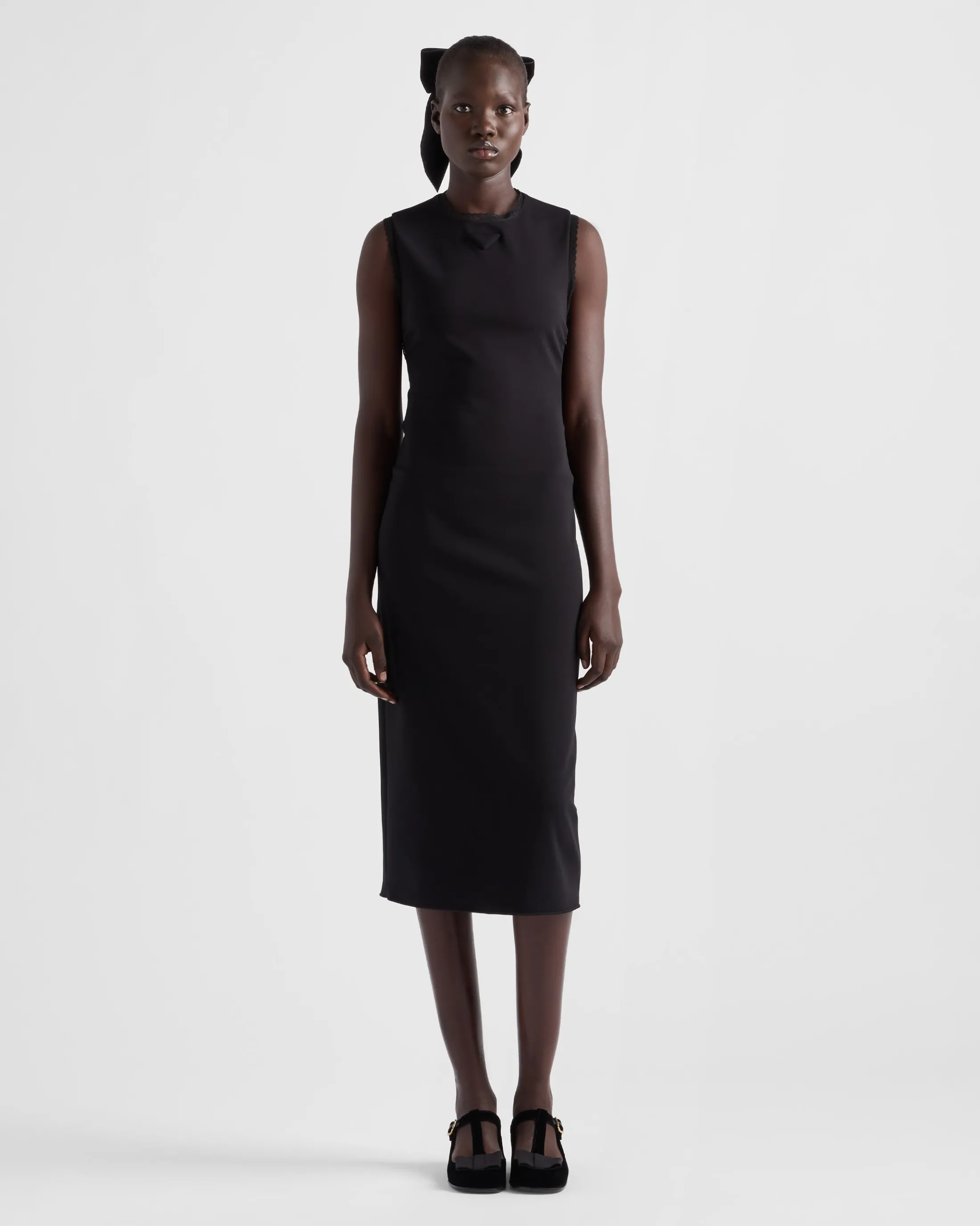 Prada Interlock crêpe dress Black Sale