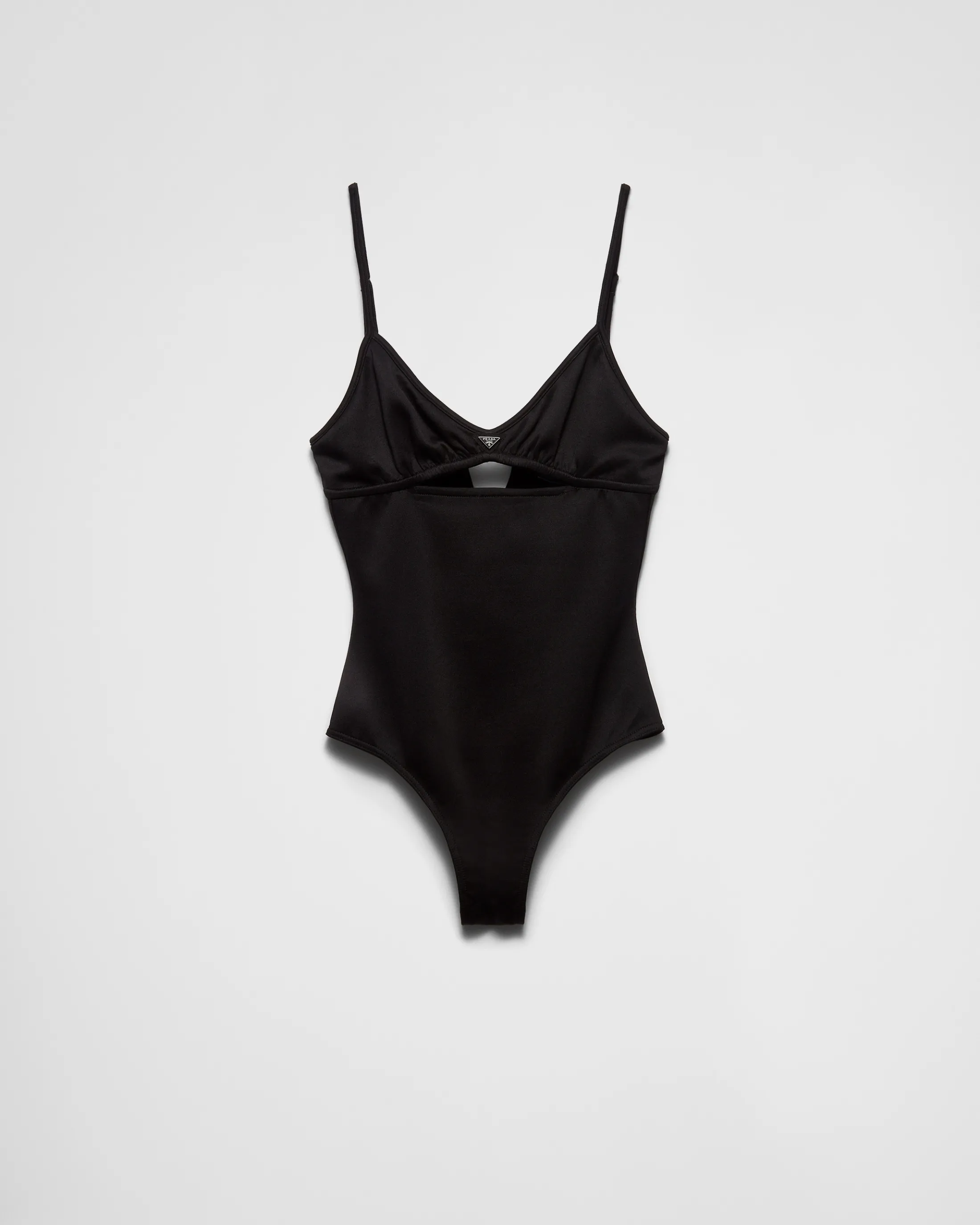 Prada Interlock fabric one-piece swimsuit Black Fashion