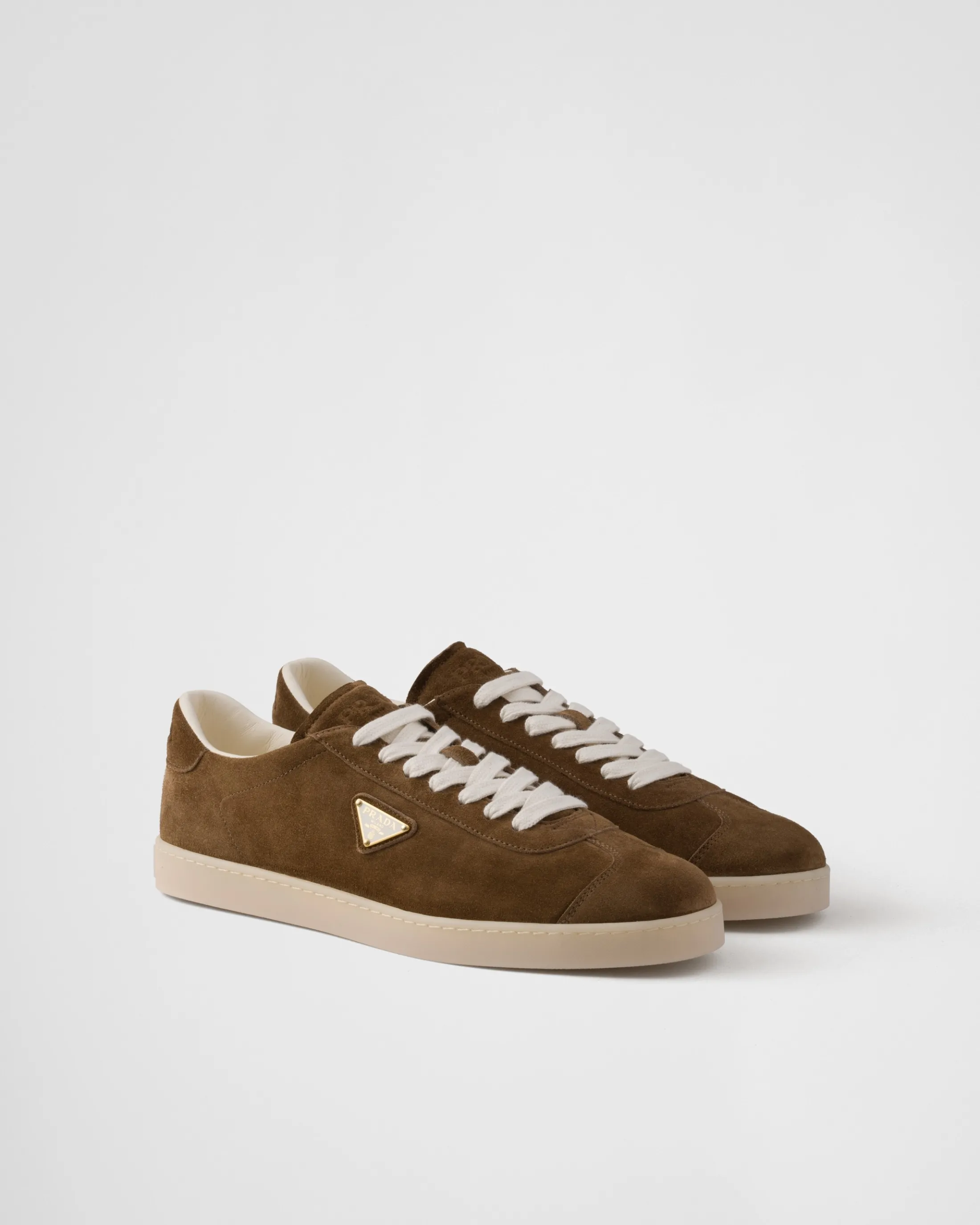 Prada Lane suede sneakers Lightbrown Cheap