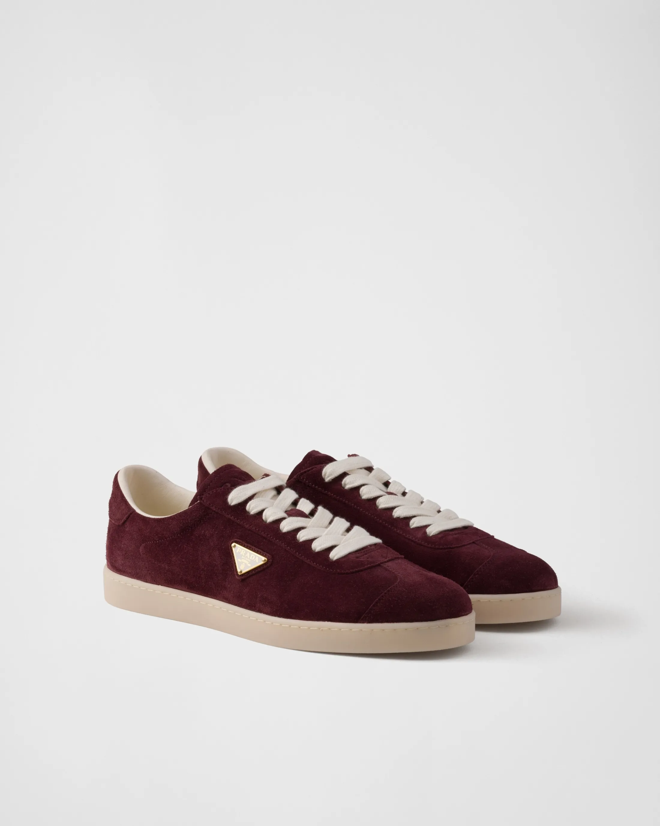 Prada Lane suede sneakers Burgundy Shop