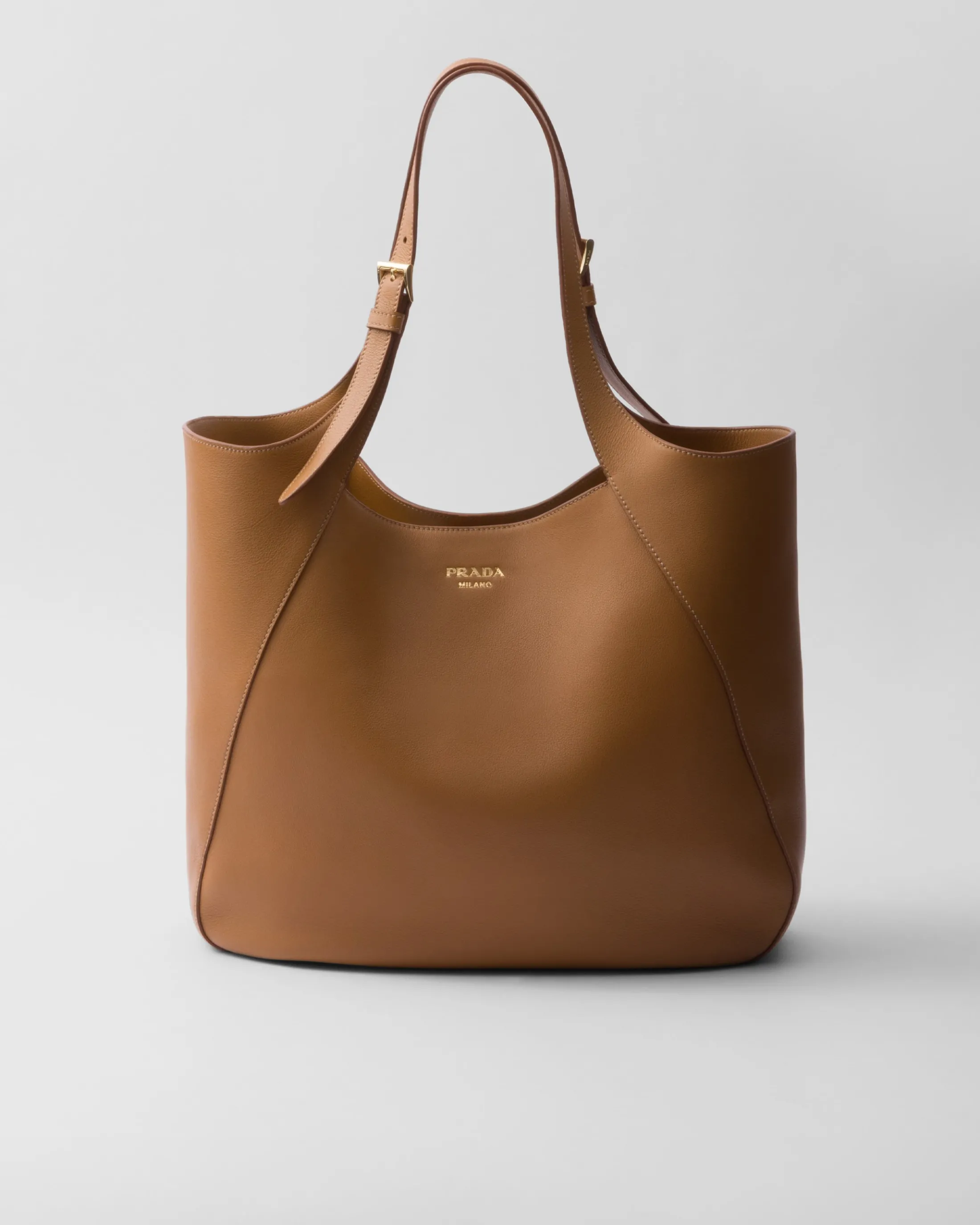 Prada Large leather tote bag Caramel Clearance