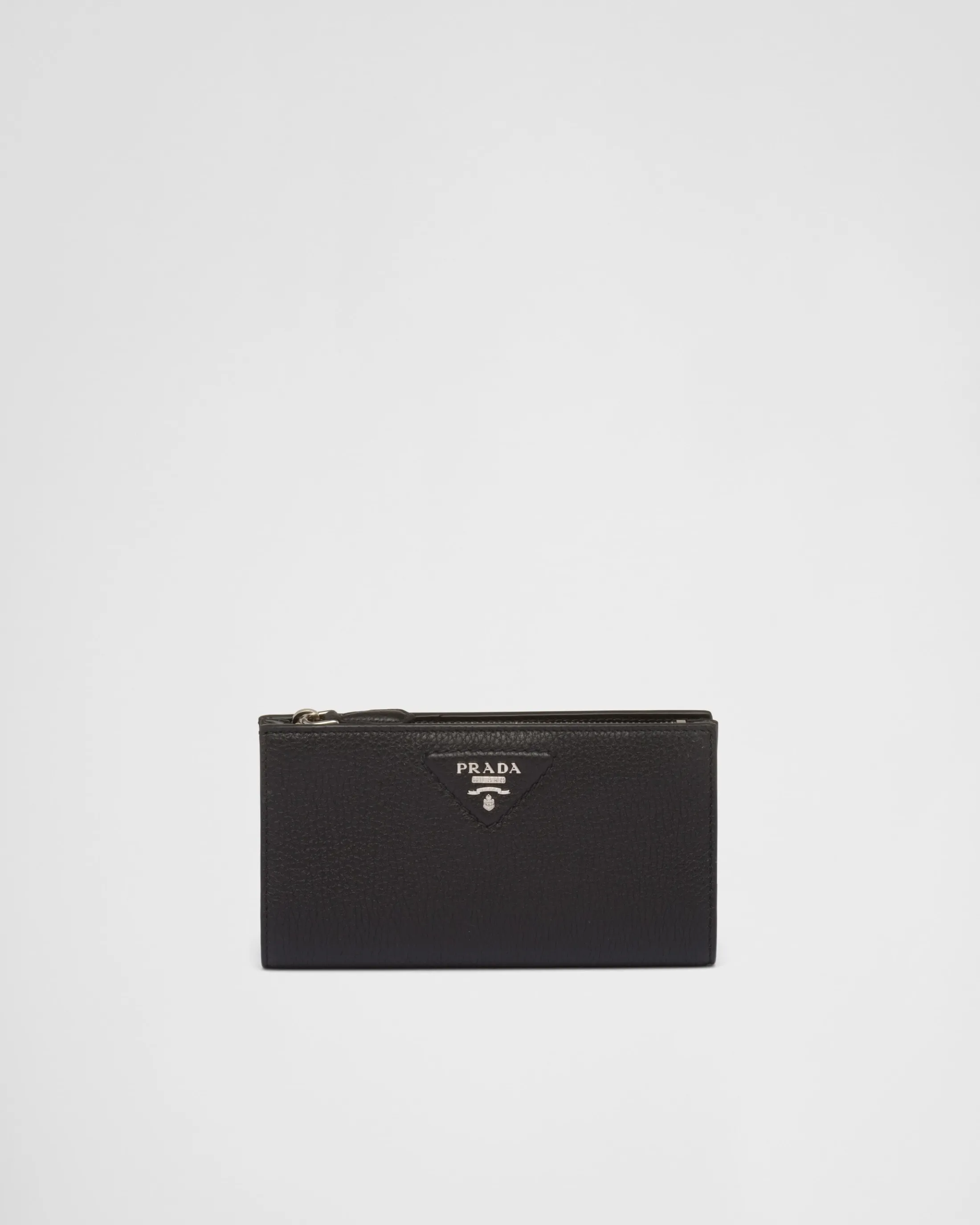 Prada Large leather wallet Black Cheap