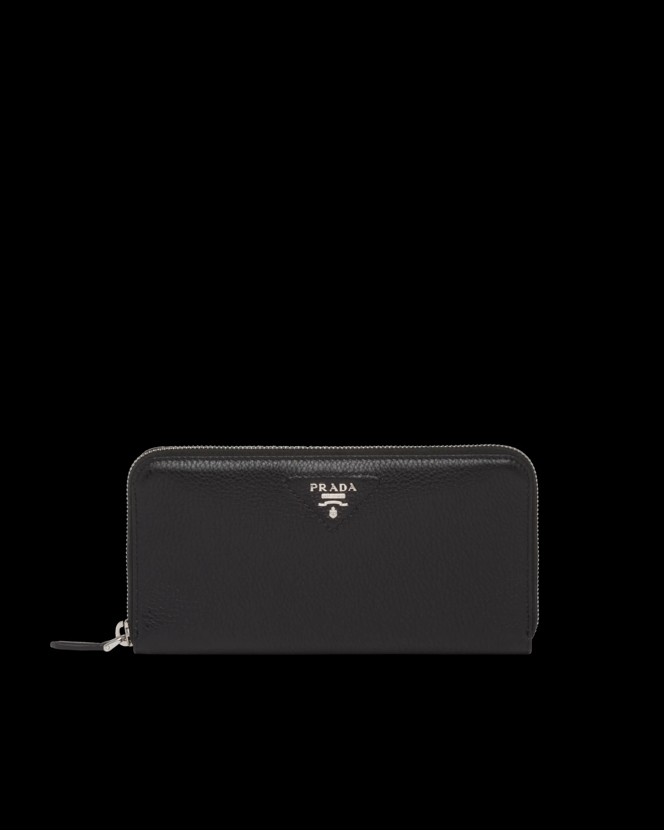 Prada Large leather wallet Black Fashion