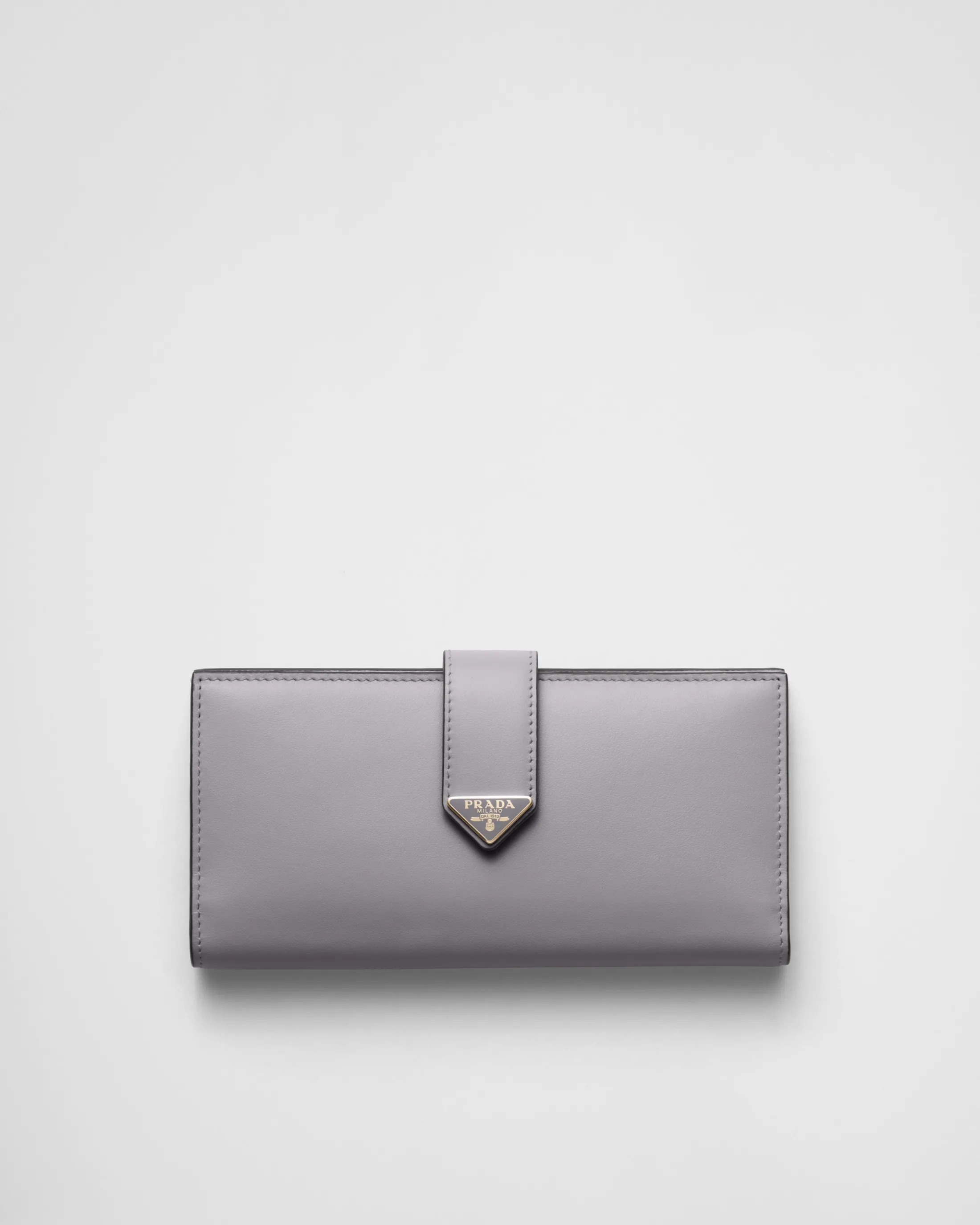 Prada Large leather wallet Wisteria Flash Sale