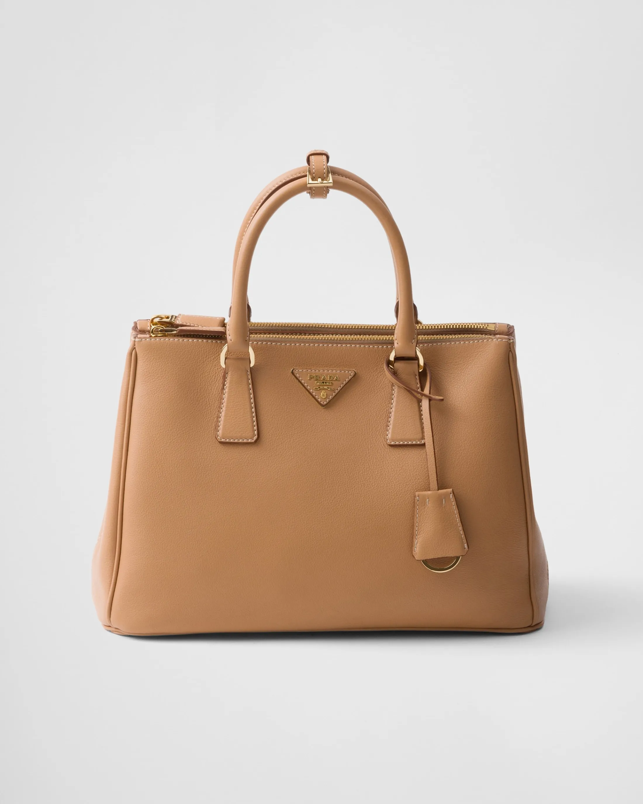 Prada Large Galleria leather bag Natural Discount