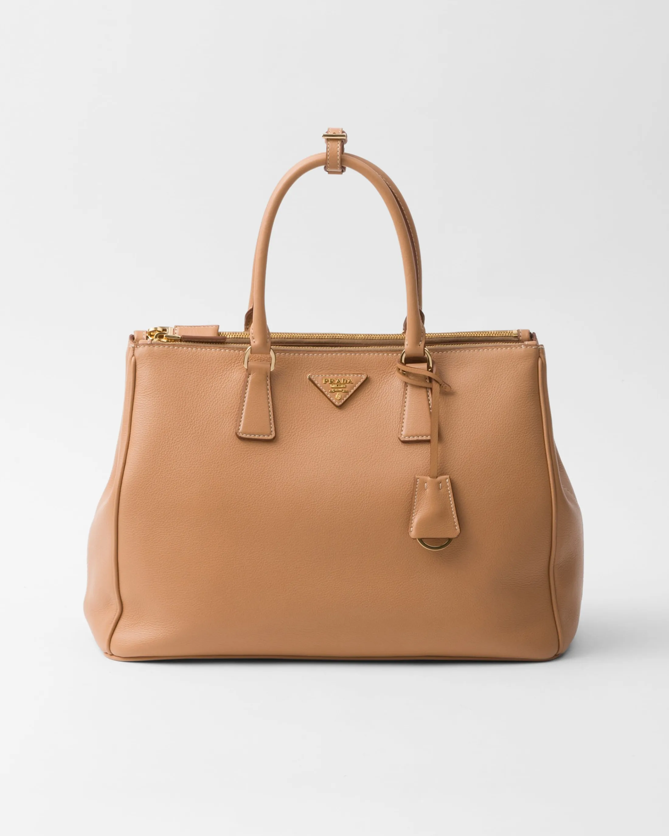 Prada Large Galleria leather bag Natural Sale