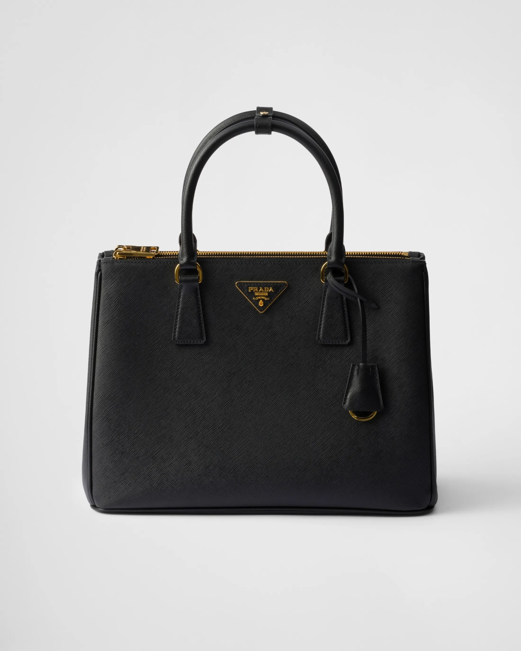 Prada Large Galleria Saffiano leather bag Black Sale