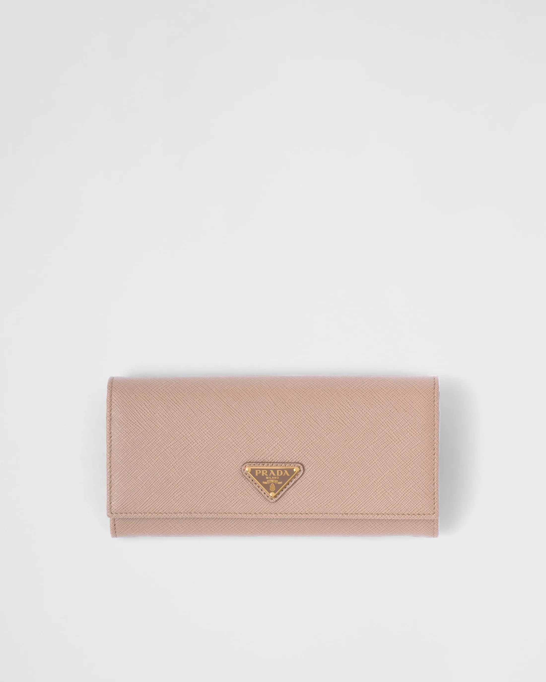 Prada Large Saffiano Leather Wallet Powderpink Sale