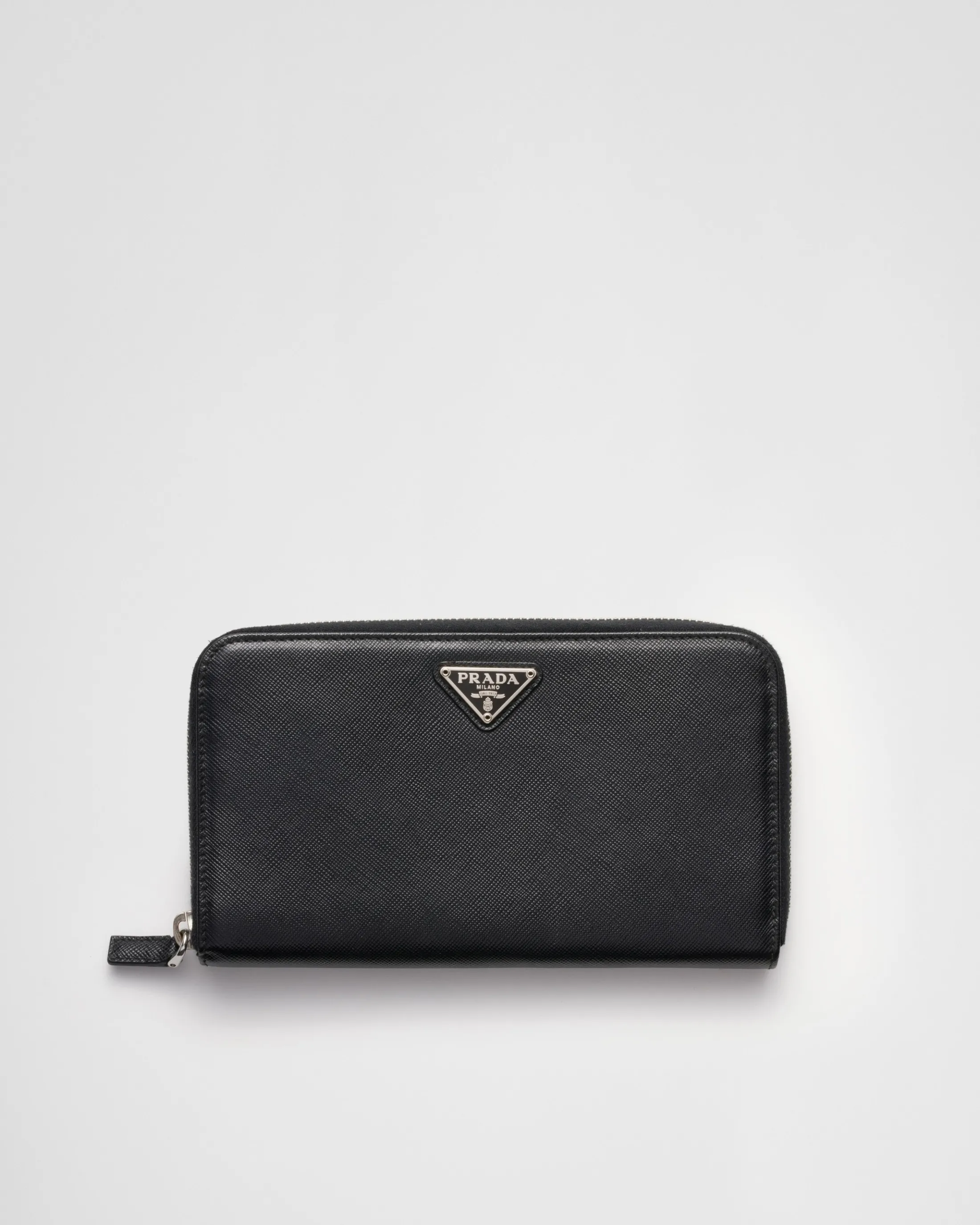 Prada Large Saffiano Leather Wallet Black Hot