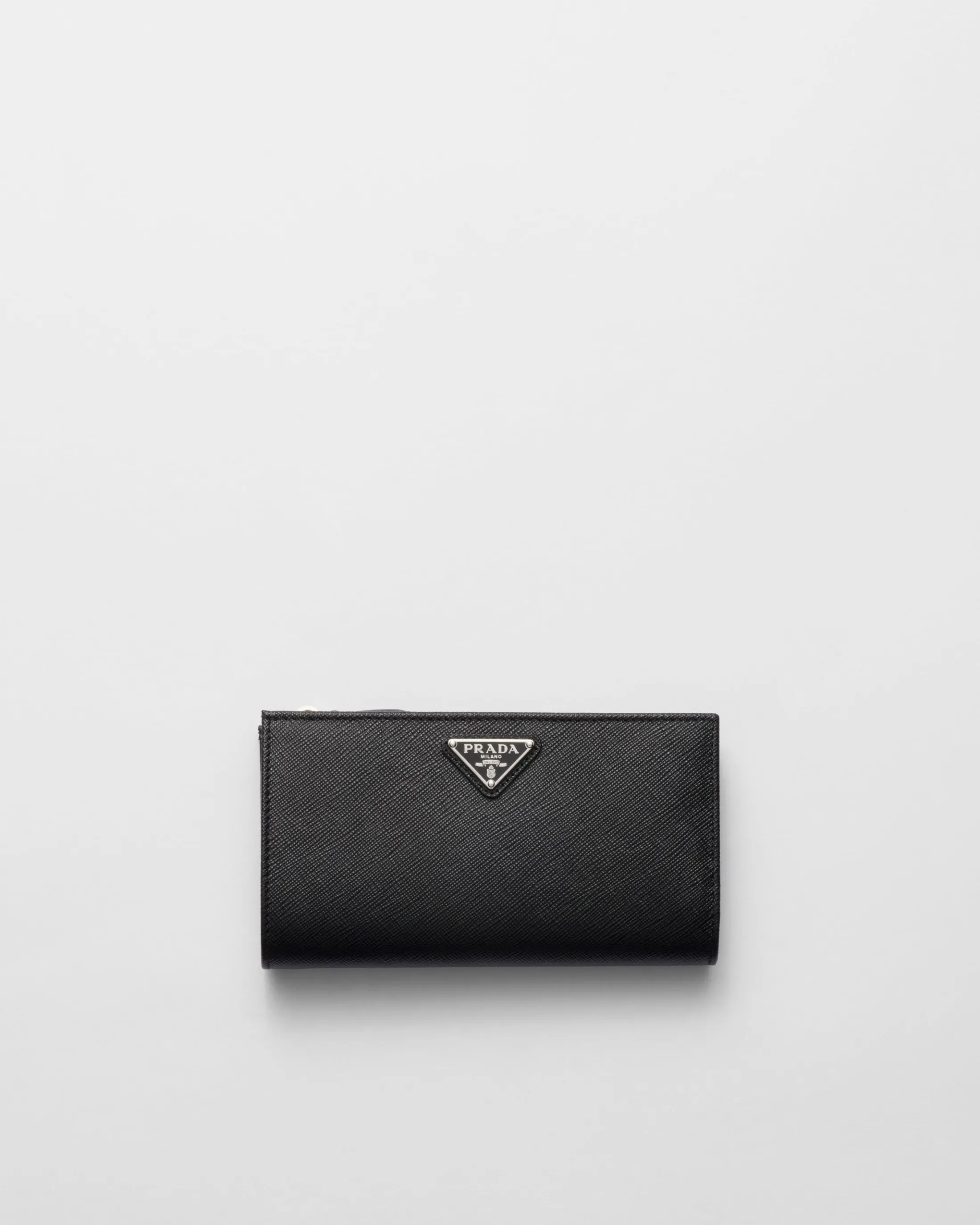 Prada Large Saffiano leather wallet Black Cheap