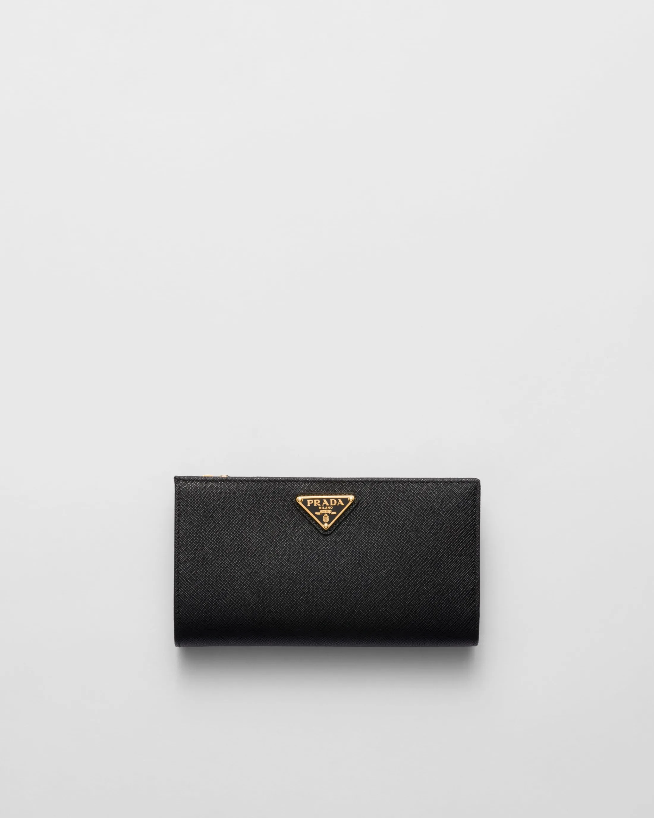 Prada Large Saffiano leather wallet Black Clearance