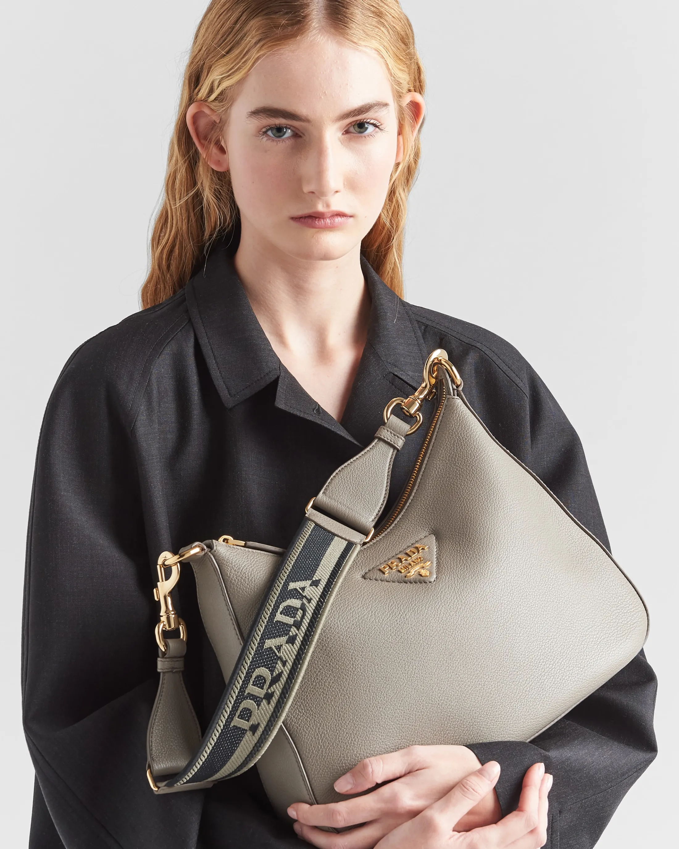 Prada Leather bag Claygrey Cheap